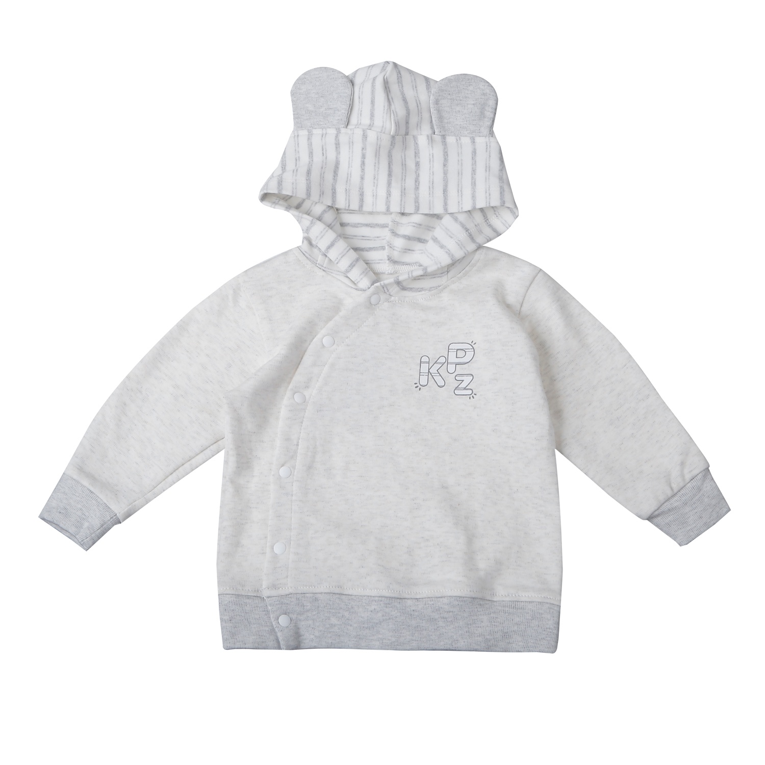 Áo khoác cài lệch cho bé KidsPlaza ND25D (Ghi kẻ)