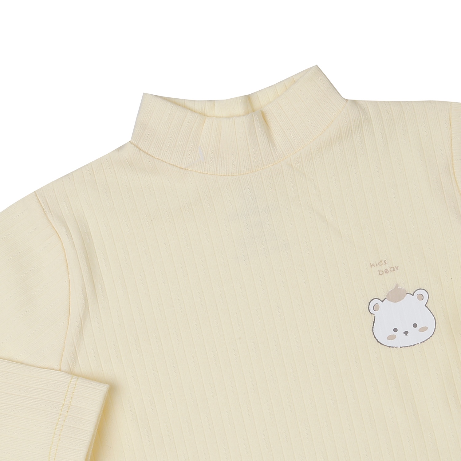 Áo cổ 3 phân KidsPlaza kẻ tăm ND25T (Vàng) hình 2