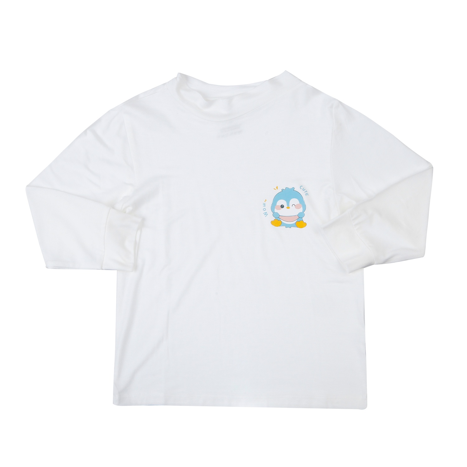 Áo cổ 3 phân KidsPlaza Modal in chim M25T (Trắng) hình 1