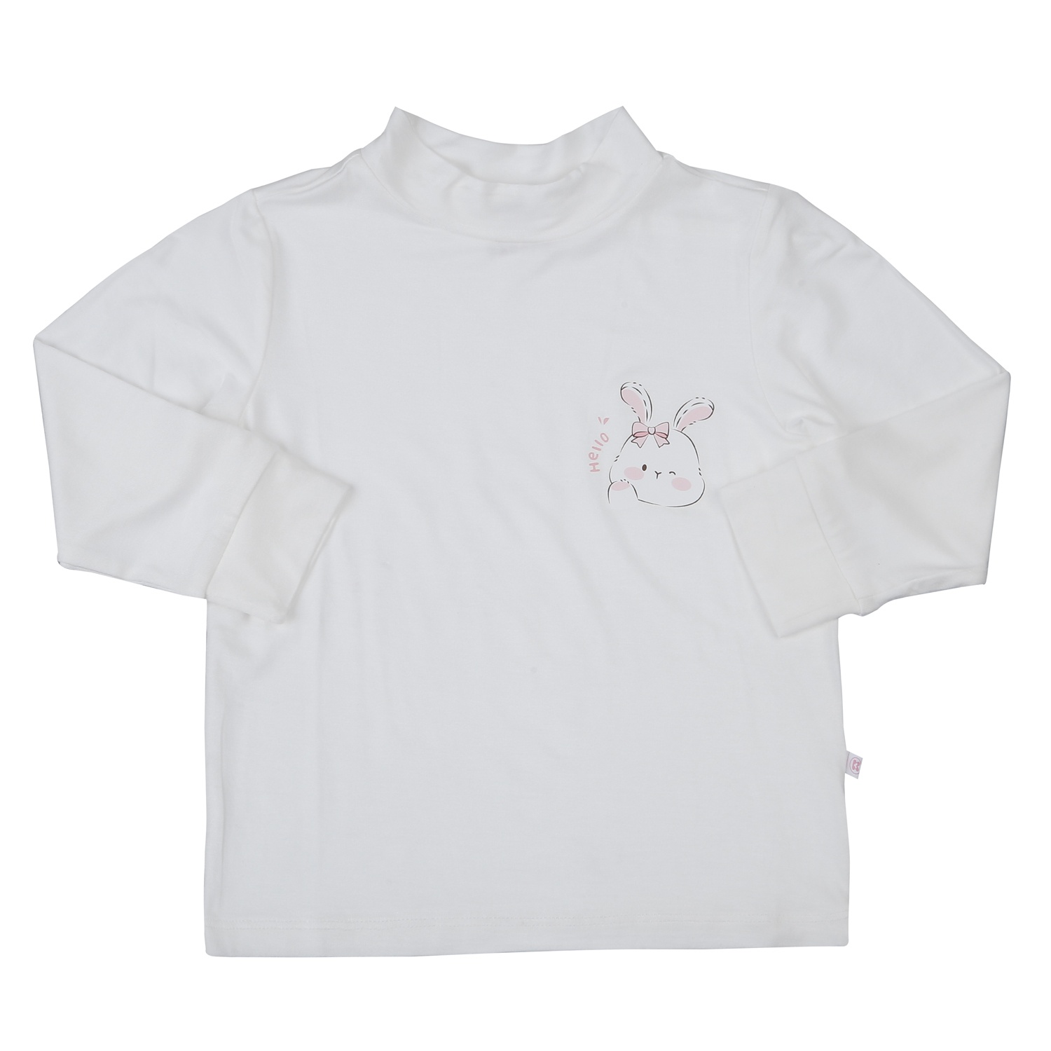 Áo cổ 3 phân KidsPlaza Modal in thỏ M25T (Trắng)