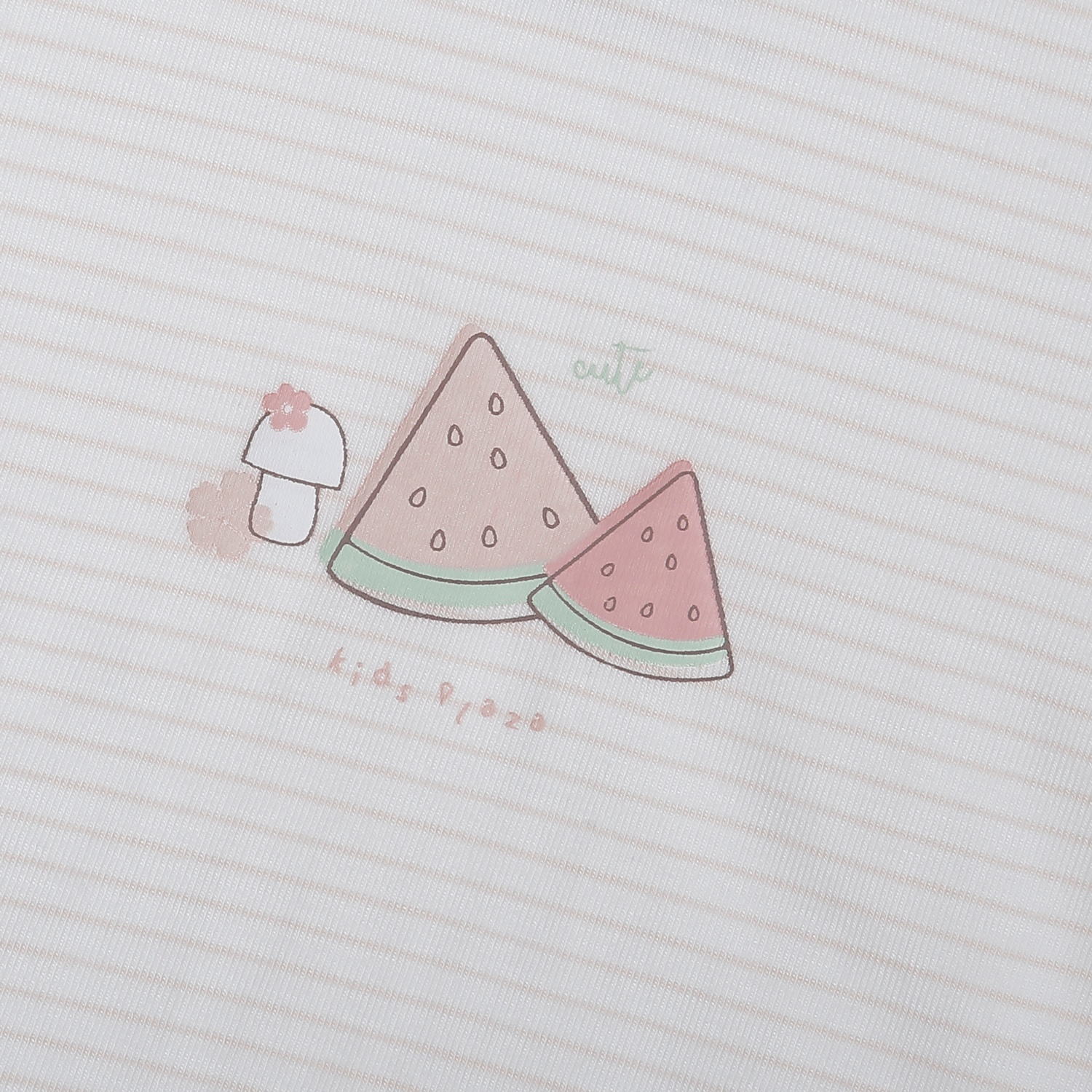 Áo cổ 3 phân KidsPlaza Otis ND25T (Trắng kẻ hồng) hình 3