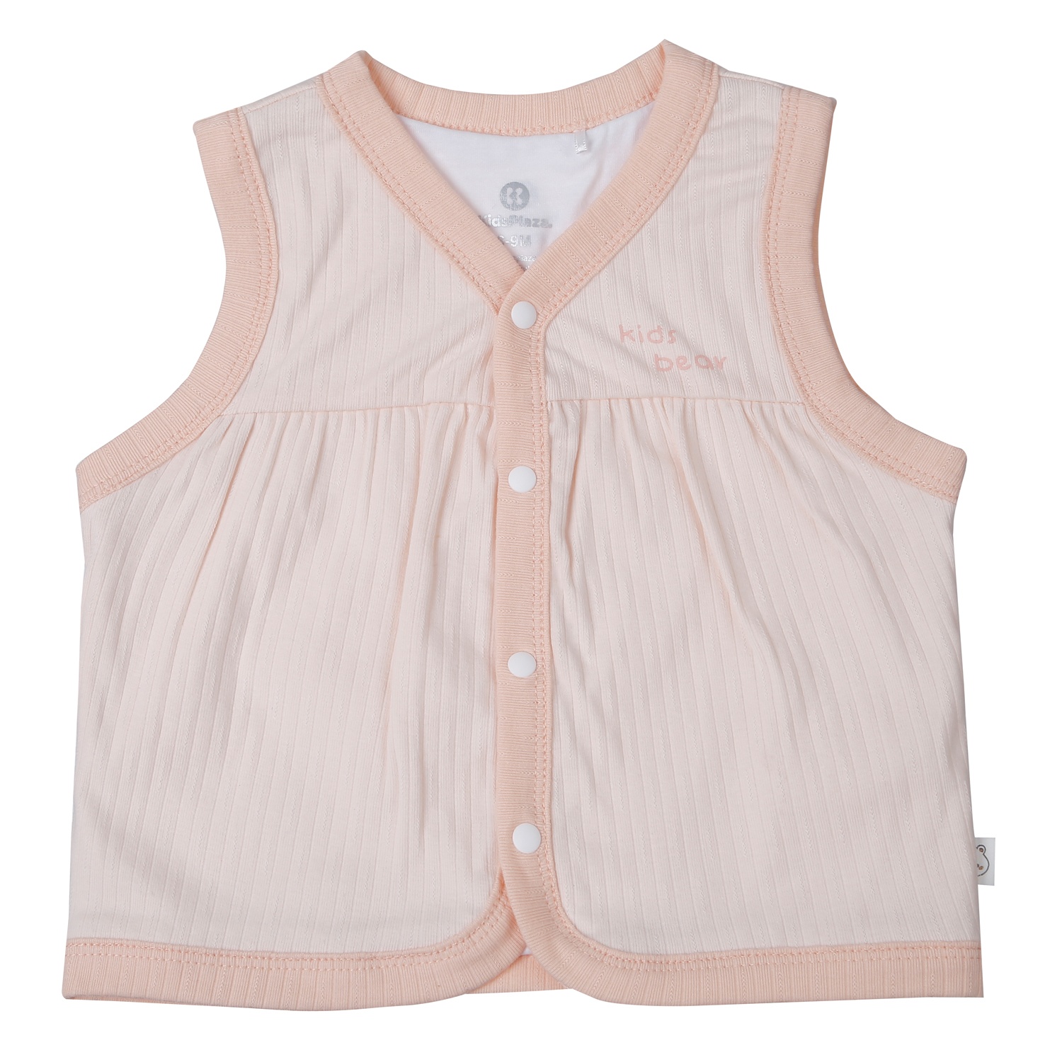 Áo Gile KidsPlaza kẻ tăm ND25D (Hồng cam) hình 1