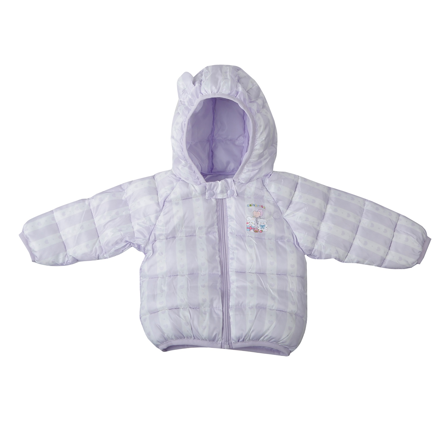 Áo khoác bé gái KidsPlaza in thú 25K (Tím)  hình 1