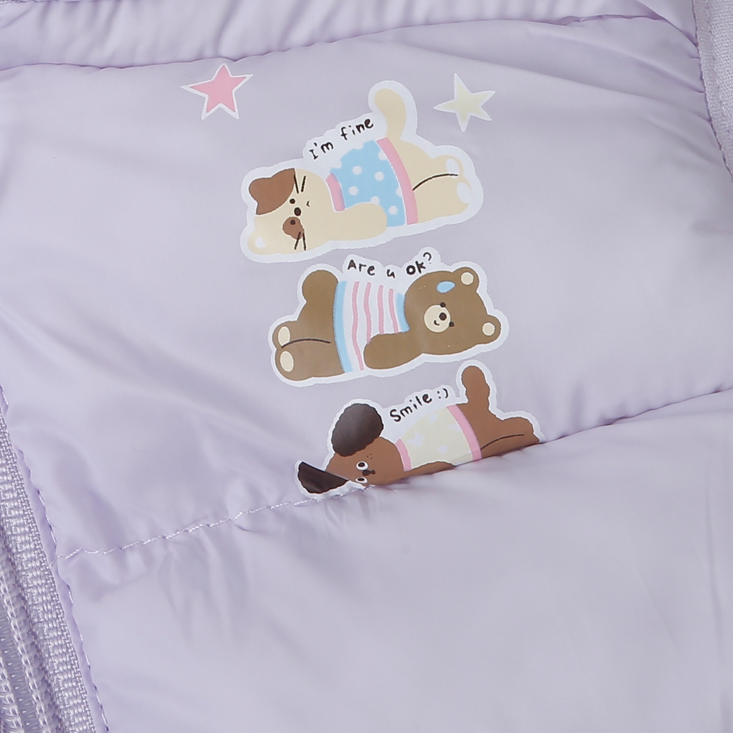 Áo khoác sát nách bé gái KidsPlaza in thú 25K (Tím)  hình 2