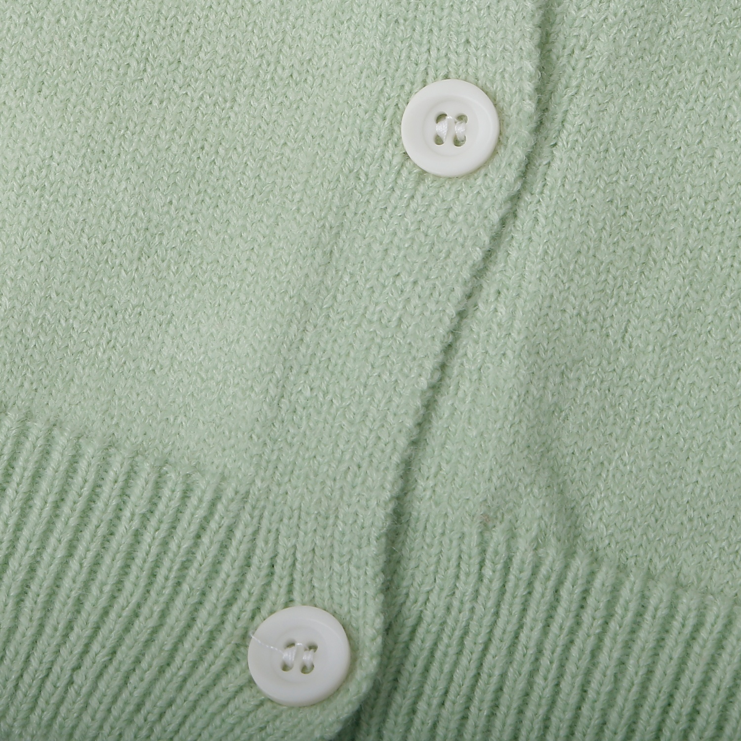  Áo len bé gái Mamago gắn hoa 25M-A05 (Xanh) hình 3