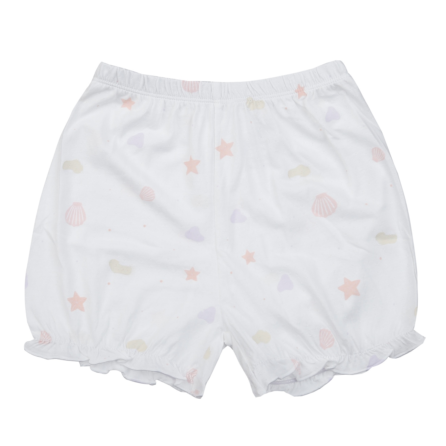 Bộ cộc bé gái KidsPlaza in sao biển HN25H (Trắng) hình 4