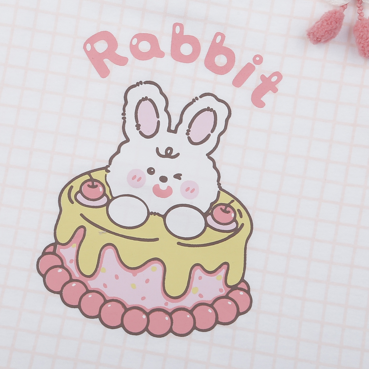 Bộ ba lỗ bé gái KidsPlaza in thỏ BA25H (Hồng)  hình 3