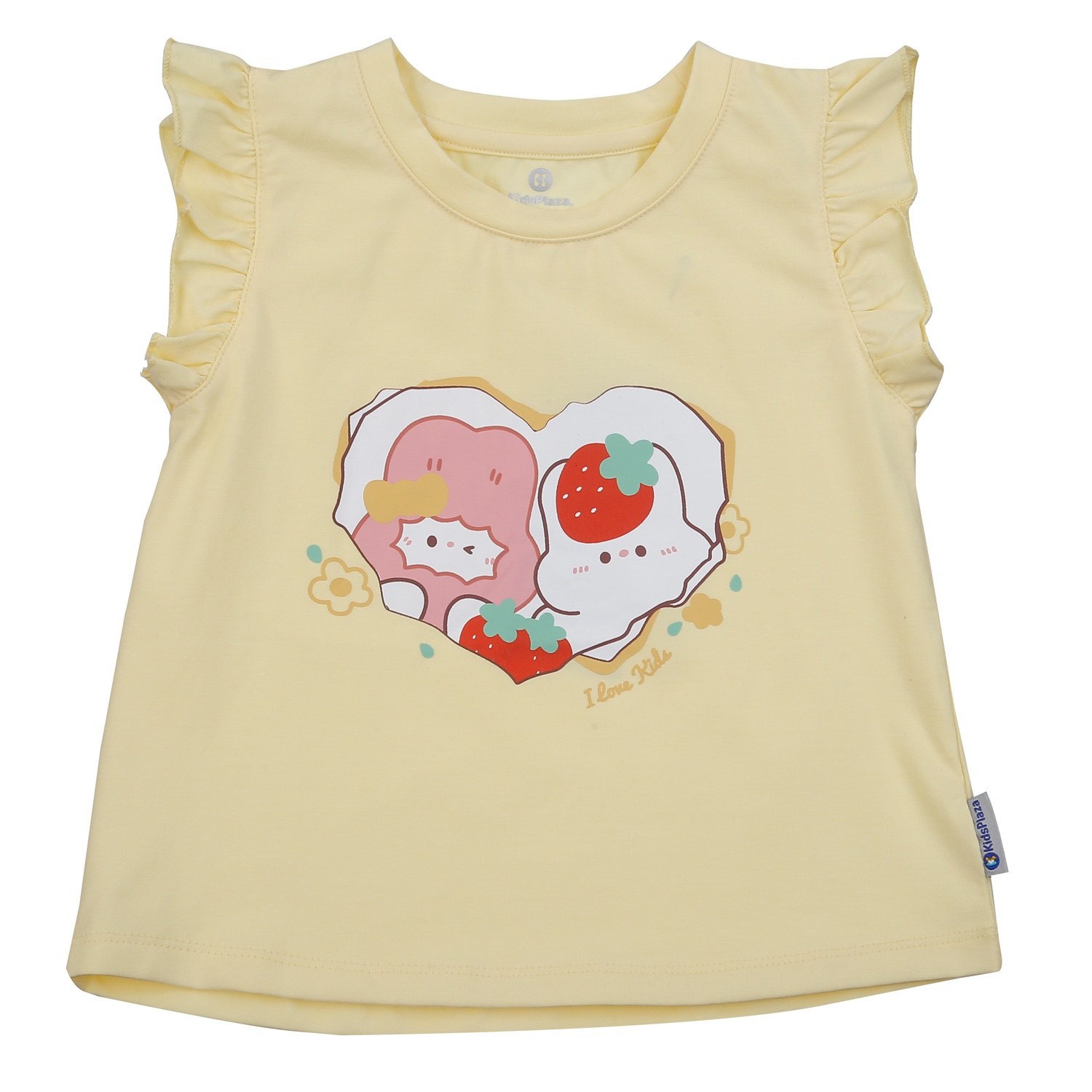 Bộ ba lỗ bé gái KidsPlaza in trái tim TT25H (Vàng) hình 2