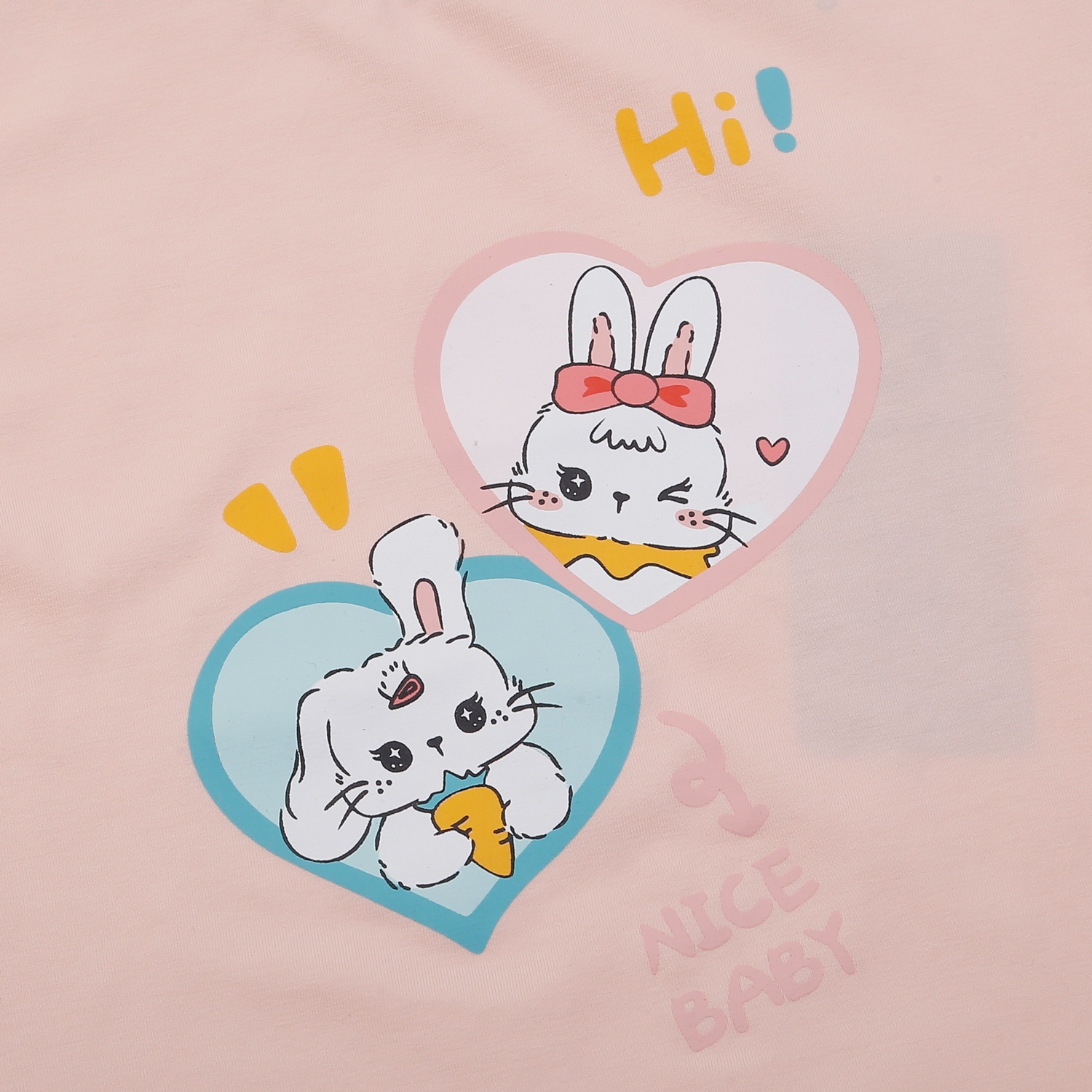 Bộ cộc bé gái KidsPlaza in thỏ TT25H (Hồng tôm) hình 3