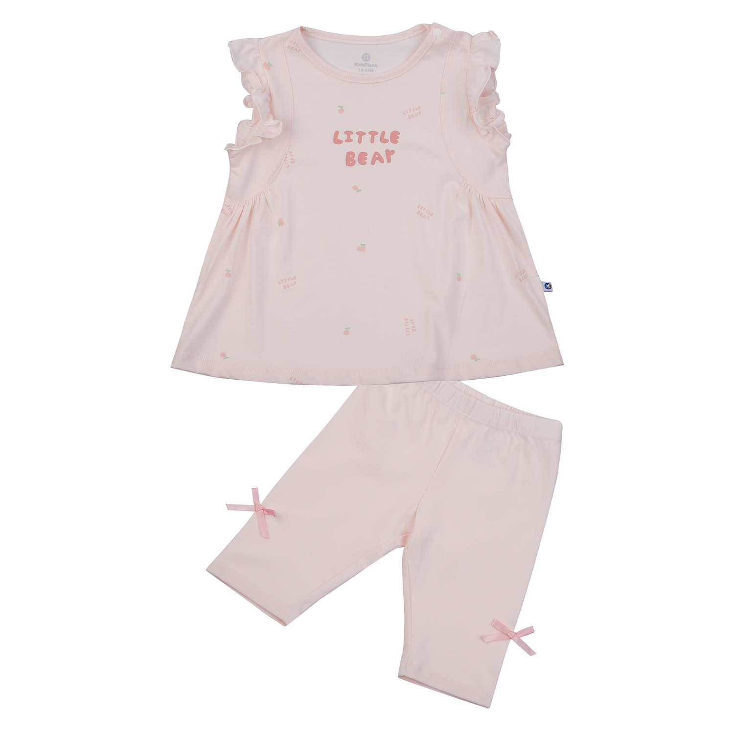 Bộ cộc bé gái KidsPlaza litterbaby BA25H (Hồng)