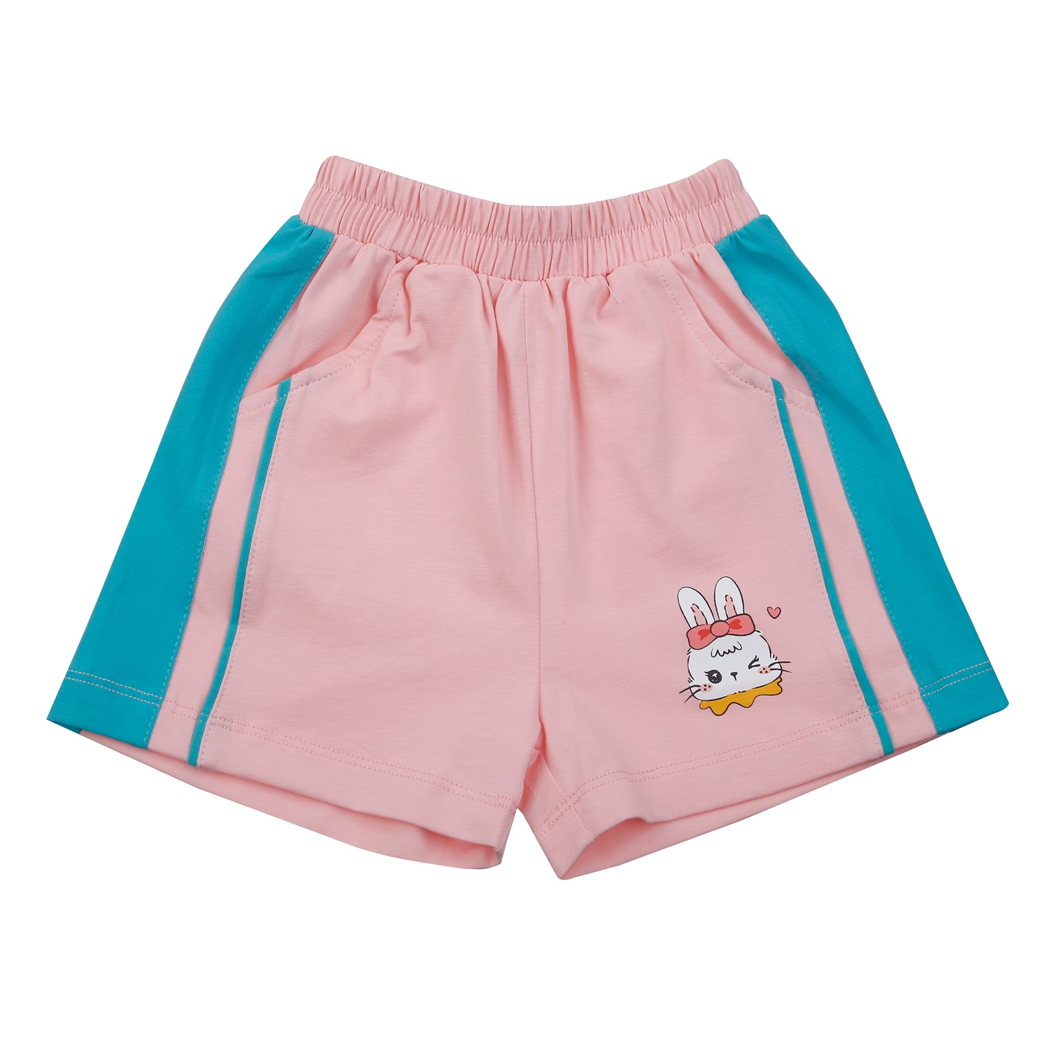 Bộ cộc tay bé gái KidsPlaza in thỏ TT25H (Hồng)