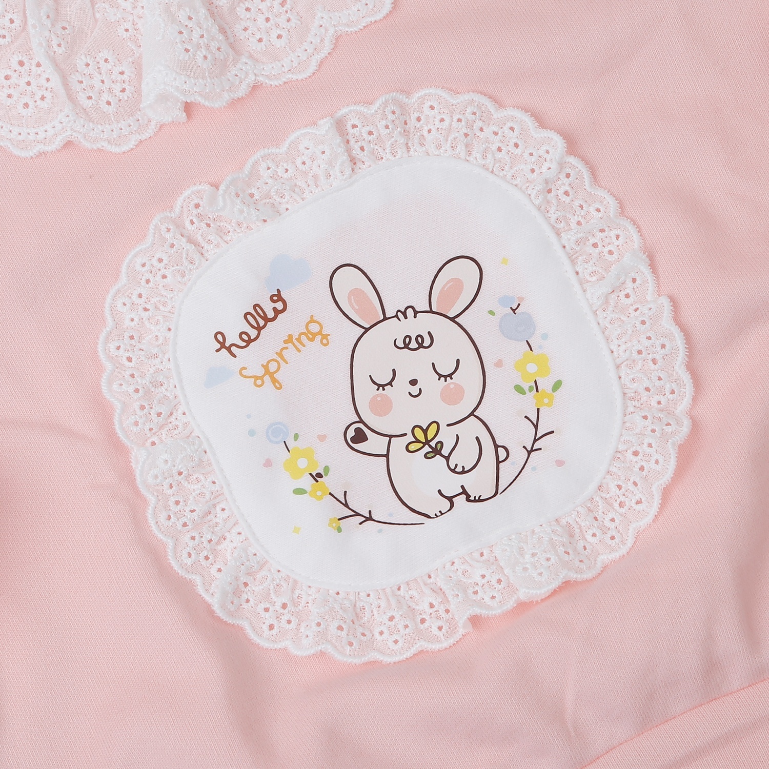 Bộ đồ bé gái Kidsplaza in thỏ hồng HN25D 