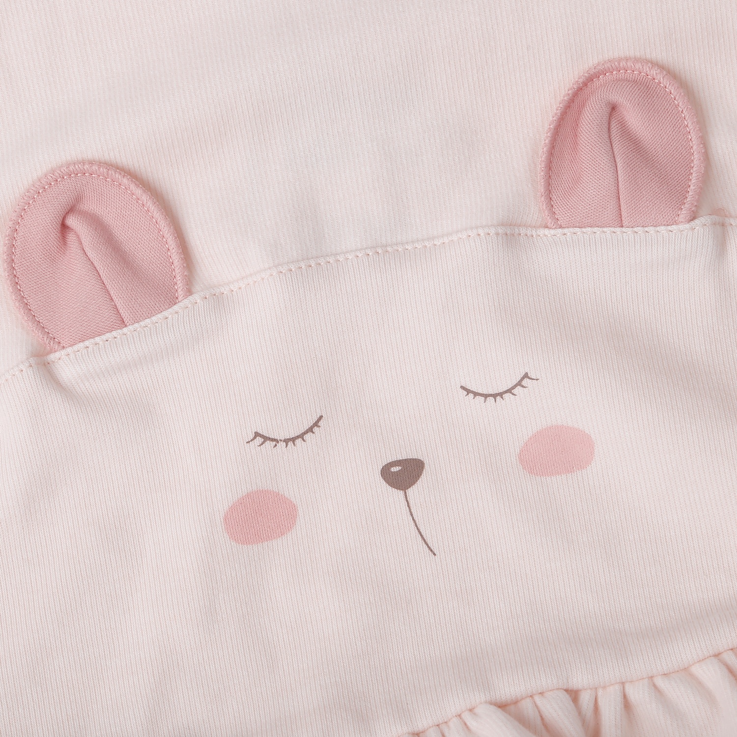 Bộ quần áo dài tay bé gái KidsPlaza có mũ ND25D (Hồng) 