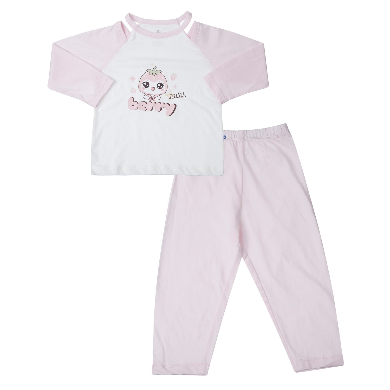 Bộ quần áo dài tay bé gái KidsPlaza in bery HN25T (Hồng) hình 1