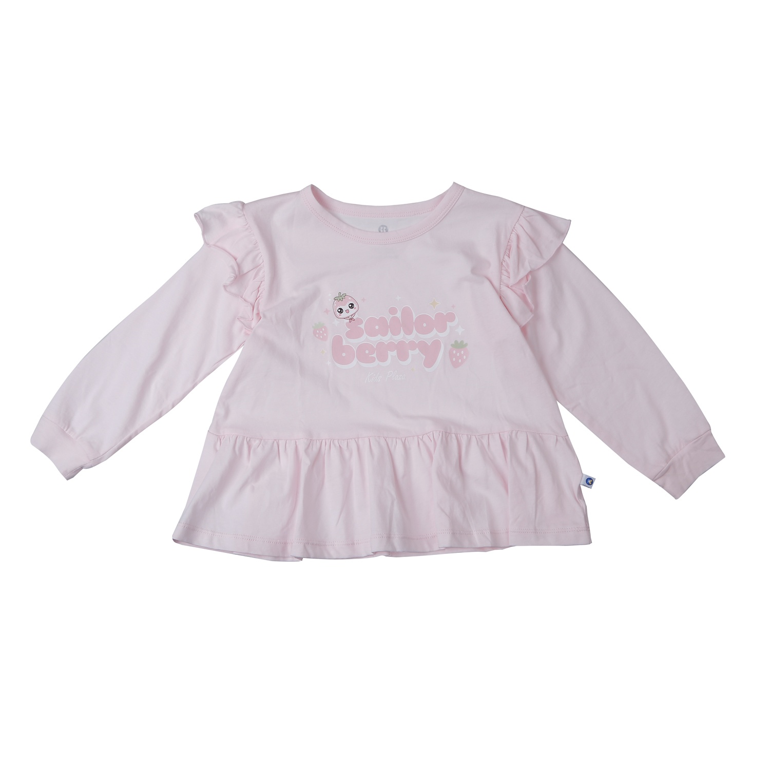 Bộ quần áo dài tay bé gái KidsPlaza in hình HN25T (Trắng hồng)