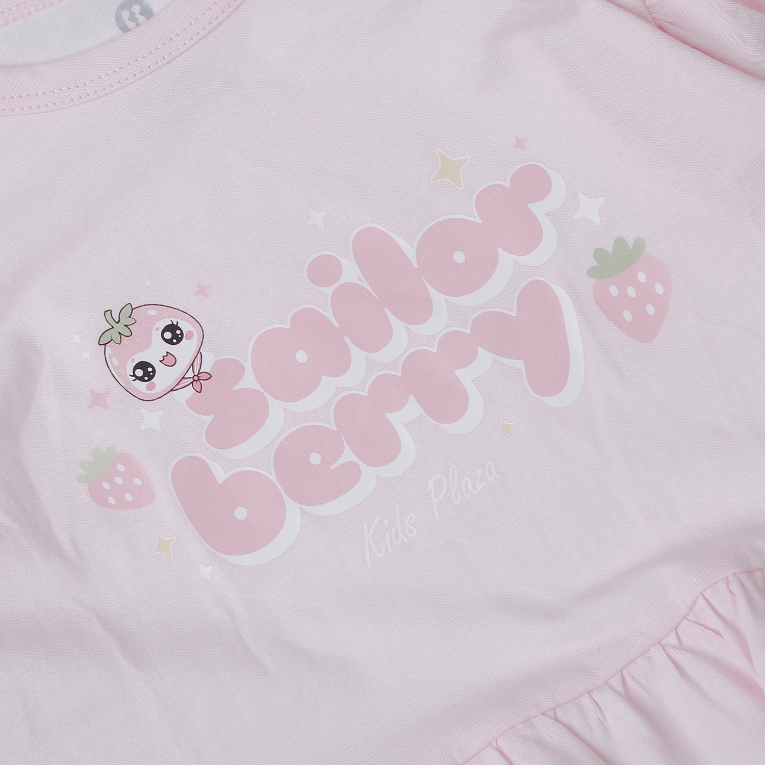 Bộ quần áo dài tay bé gái KidsPlaza in hình HN25T (Trắng hồng) hình 3