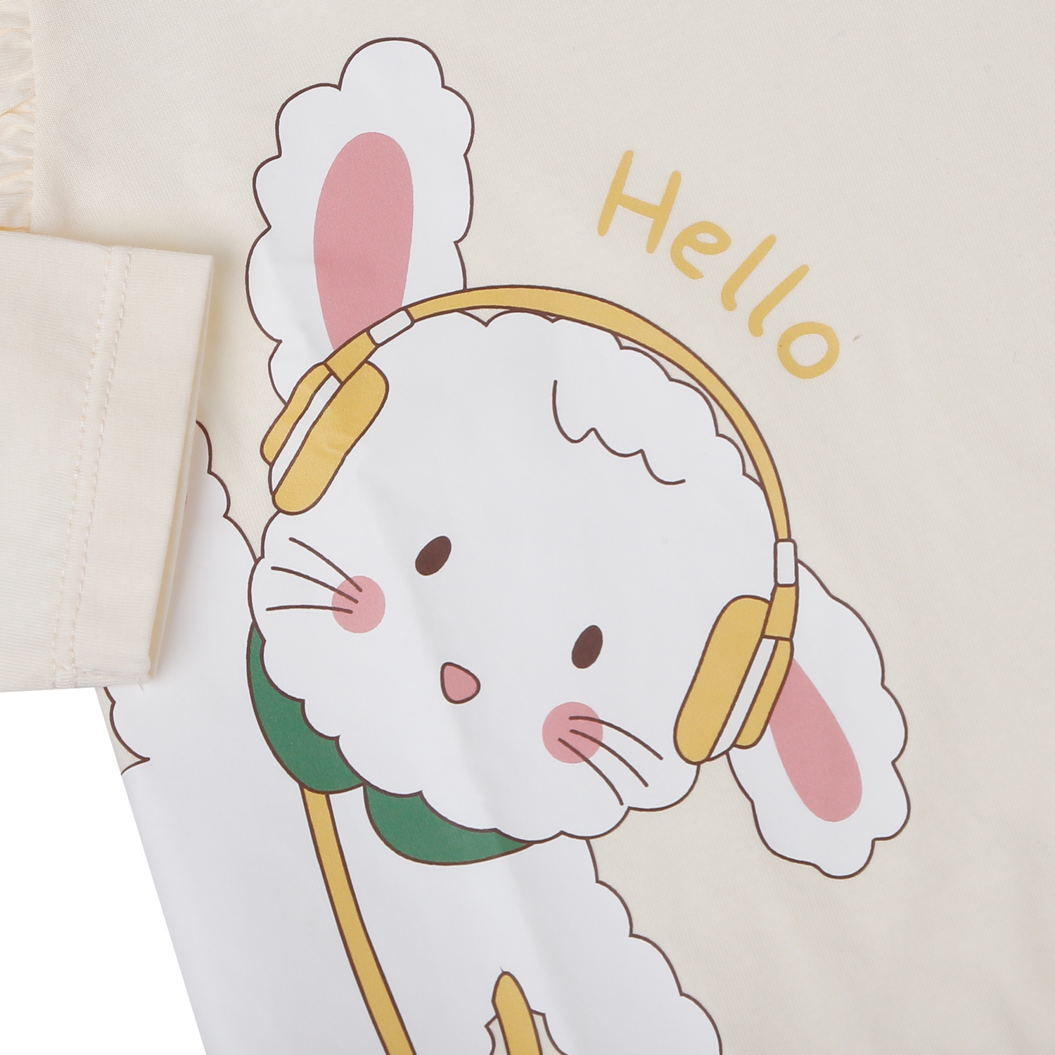 Bộ quần áo dài tay bé gái KidsPlaza in thỏ HN25T (Vàng) hình 3