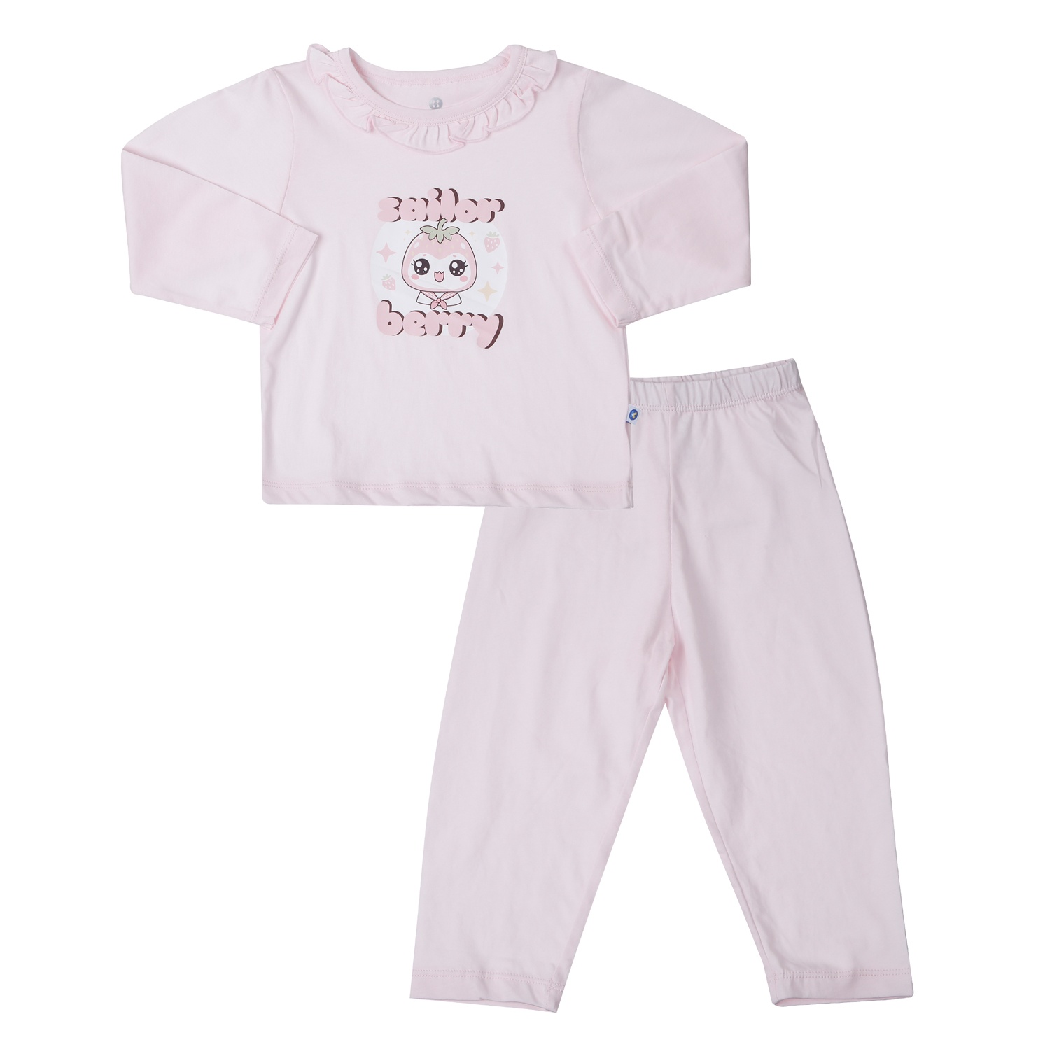 Bộ quần áo dài tay bé gái KidsPlaza in sailor bery HN25T (Hồng) 