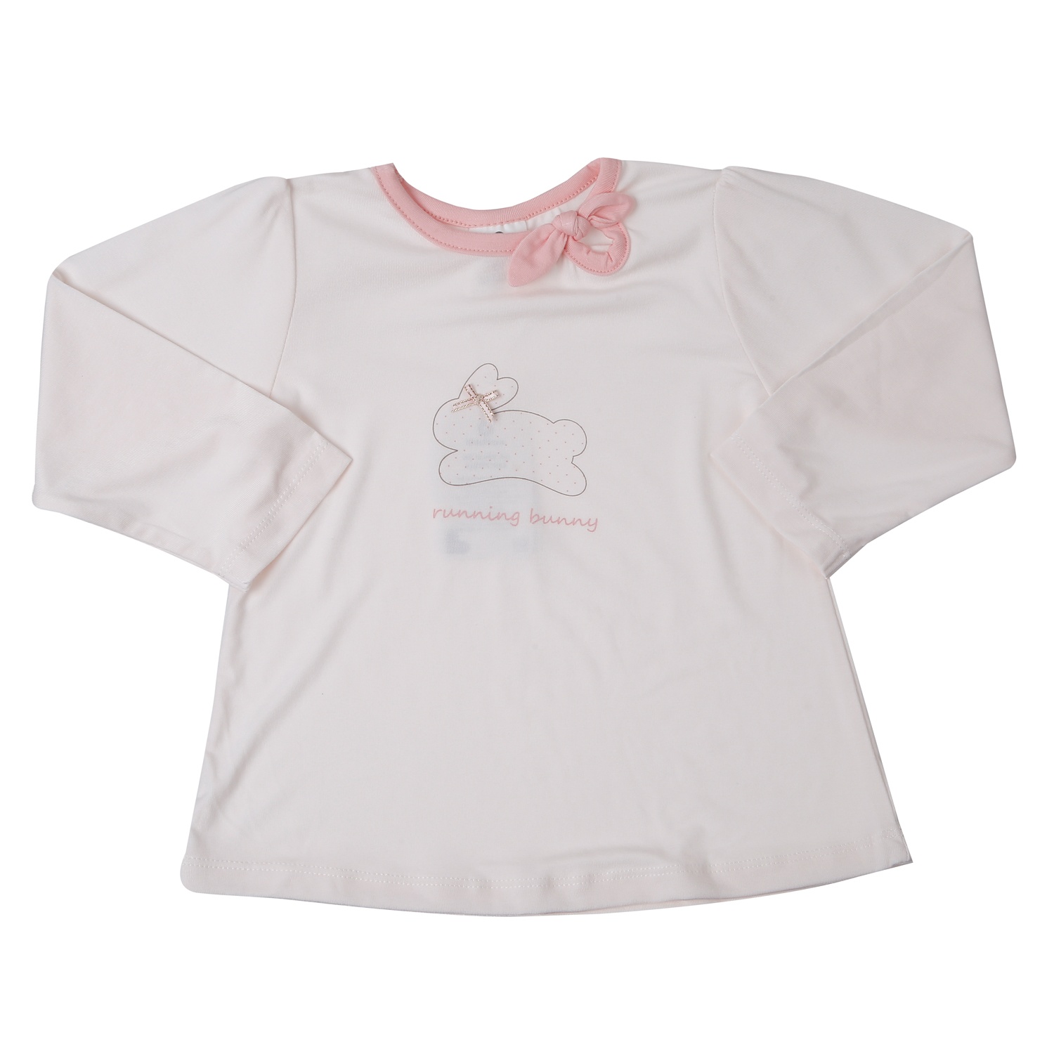 Bộ quần áo dài tay bé gái KidsPlaza Otis in thỏ ND25T (Màu hồng)