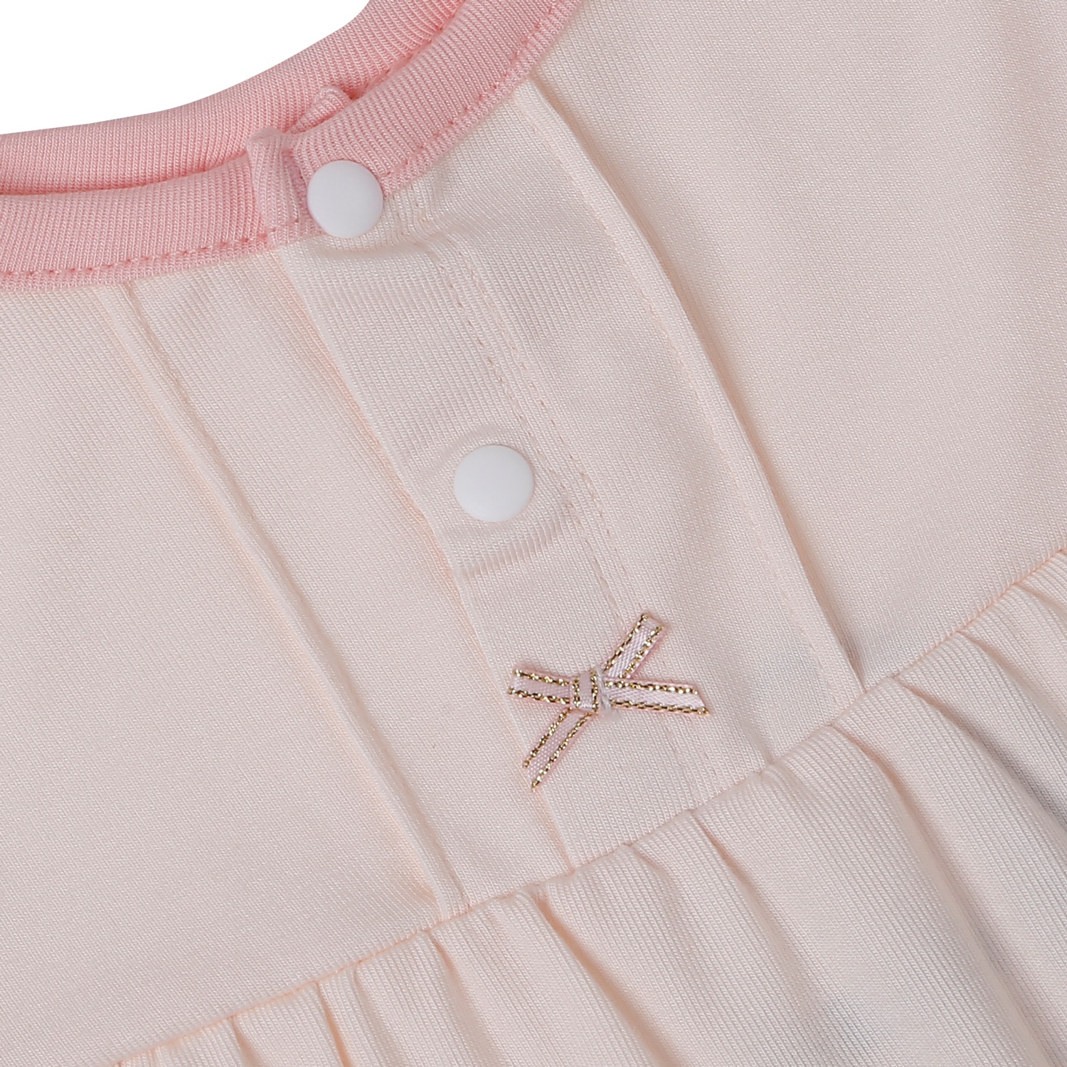 Bộ quần áo dài tay bé gái KidsPlaza Otis tay bèo ND25T (Màu hồng)