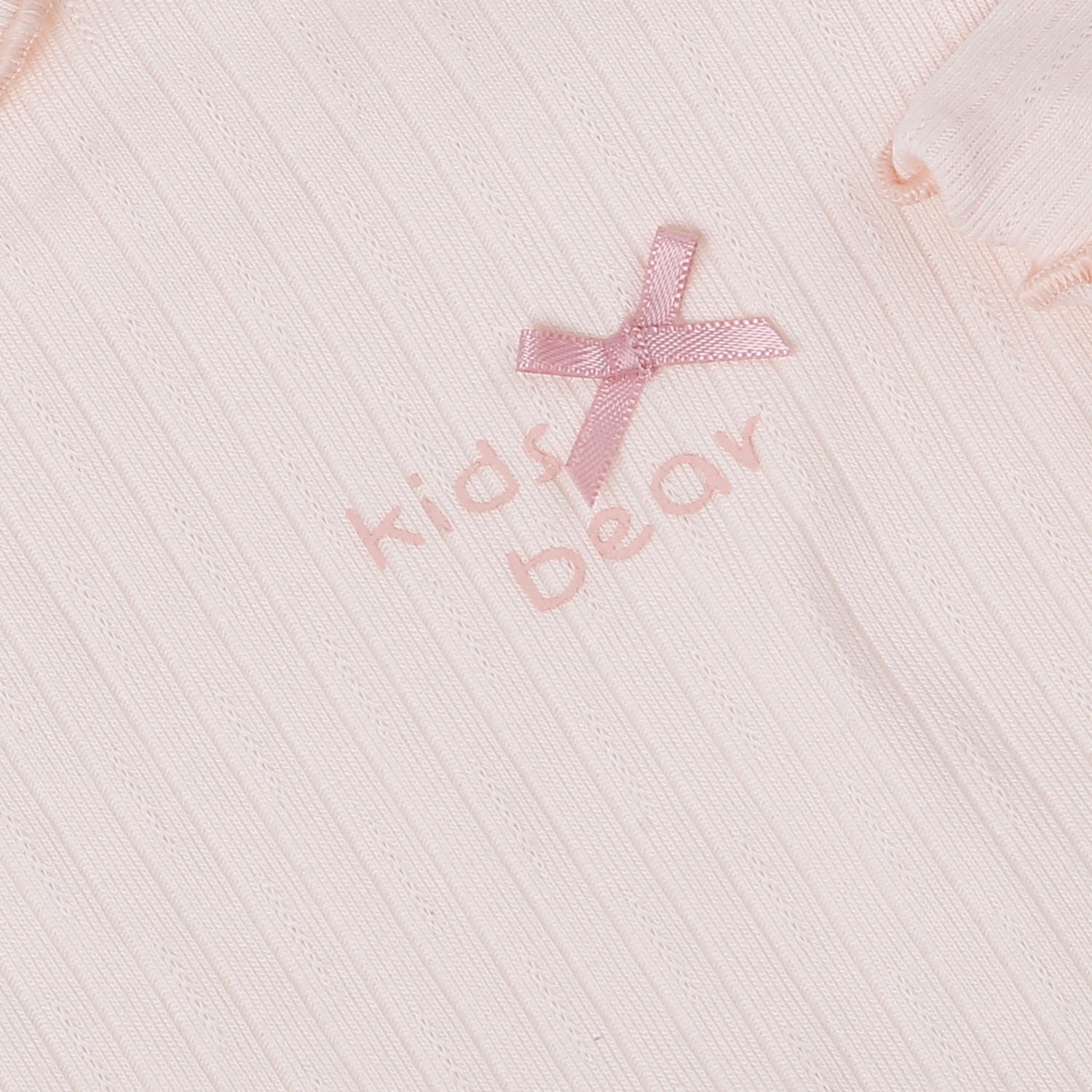 Bộ quần áo dài tay cài vai KidsPlaza kẻ tăm ND25T (Hồng) hình 4