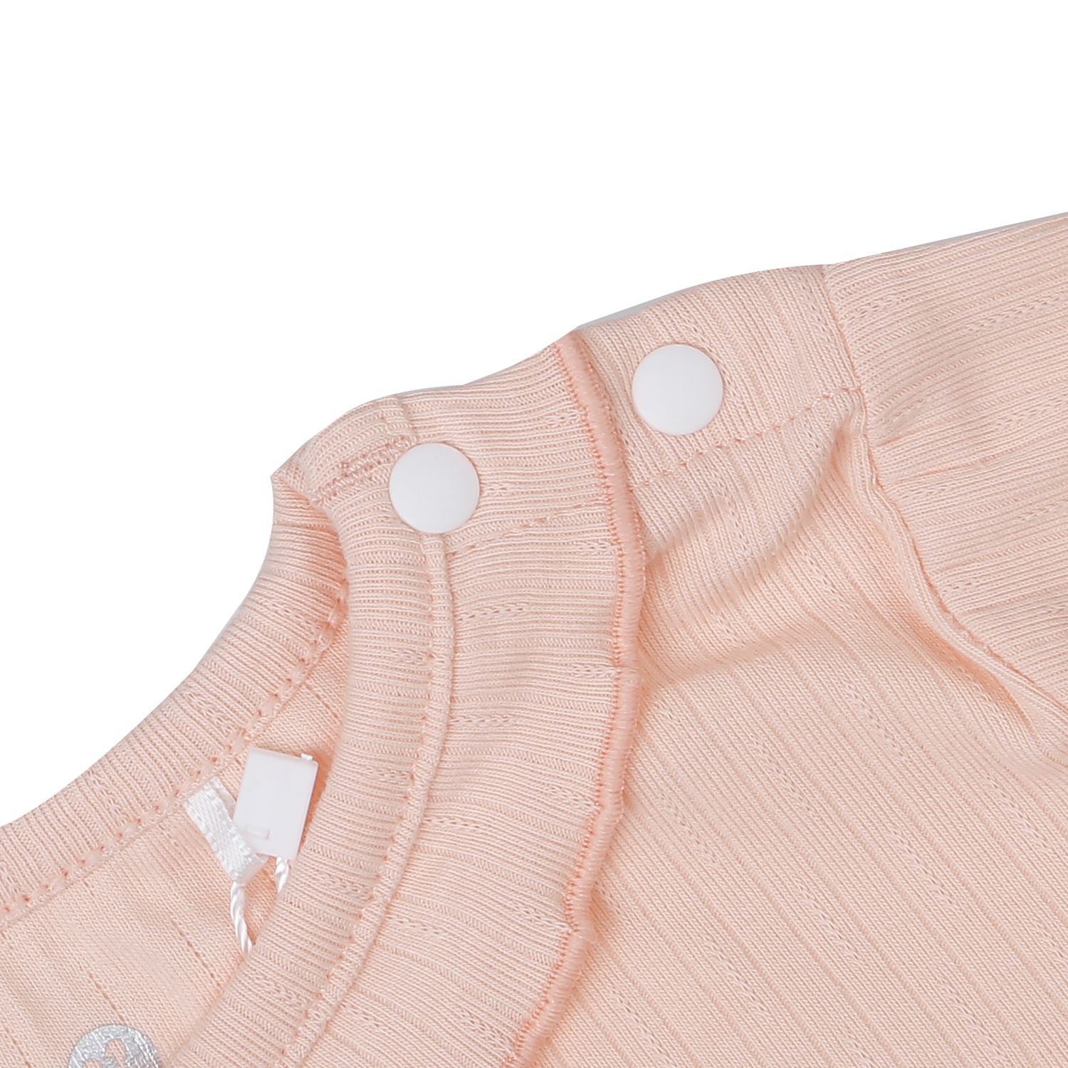 Bộ quần áo dài tay cài vai KidsPlaza kẻ tăm ND25T (Hồng cam)