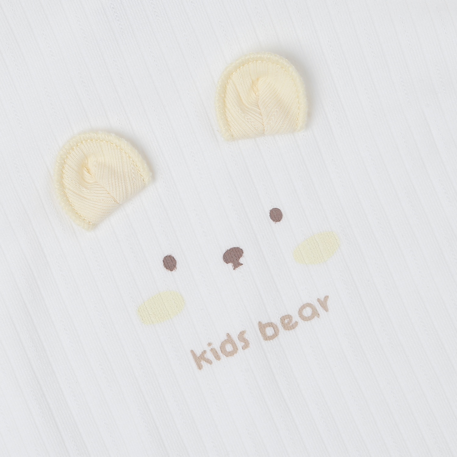 Bộ quần áo dài tay KidsPlaza cổ 3 phân kẻ tăm ND25T (Vàng)  hình 2