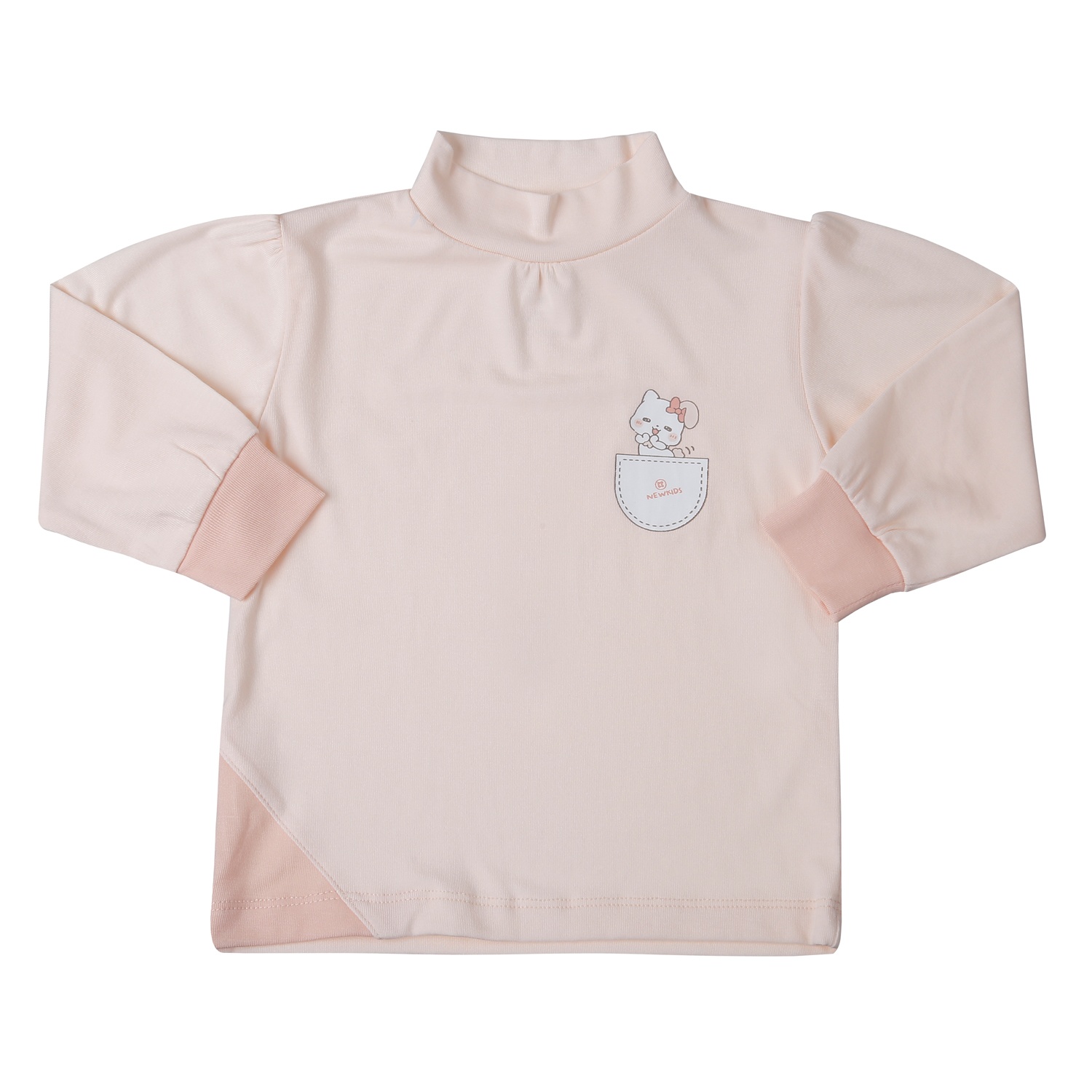 Bộ quần áo dài tay KidsPlaza Otis cổ 3 phân in thỏ ND25T (Hồng) hình 2