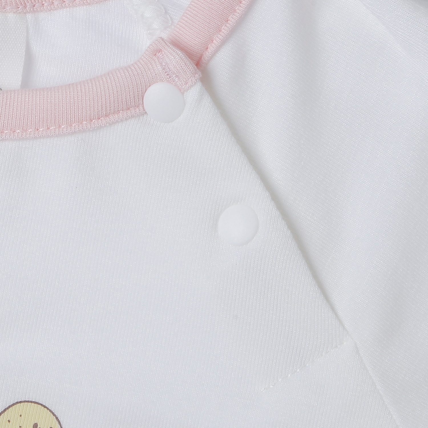 Bộ quần áo dài tay bé gái KidsPlaza Otis in quả ND25T (Trắng hồng) hình 3