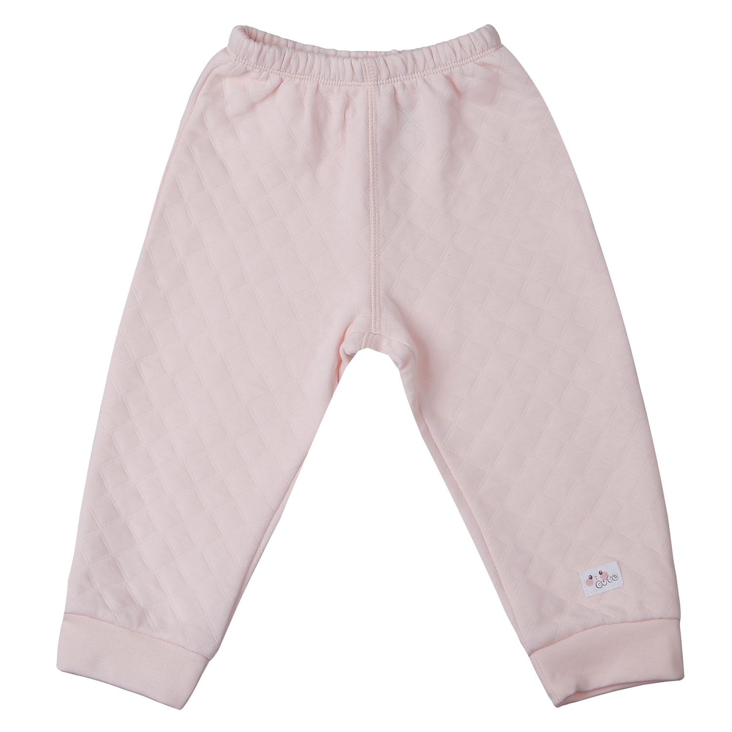 Bộ quần áo dài tay trần bông cài vai KidsPlaza M25D (Hồng) 