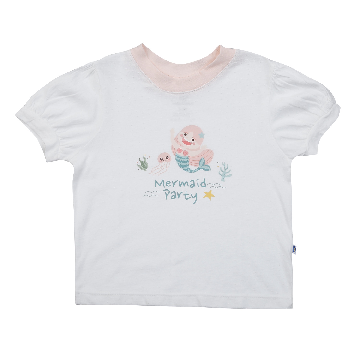 Set váy bé gái KidsPlaza in tiên cá HN25H (Trắng Hồng)  hình 2