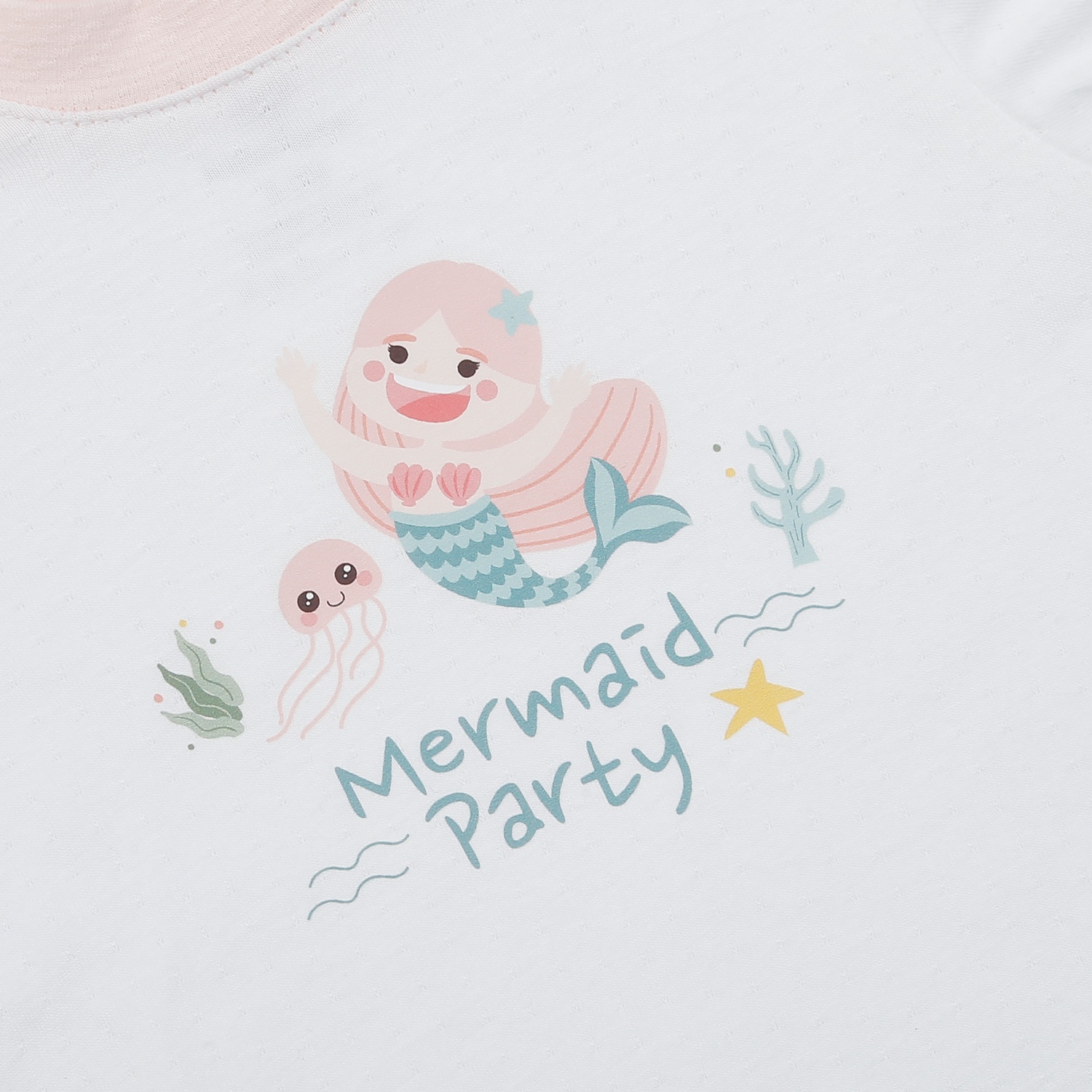 Set váy bé gái KidsPlaza in tiên cá HN25H (Trắng Hồng)  hình 3