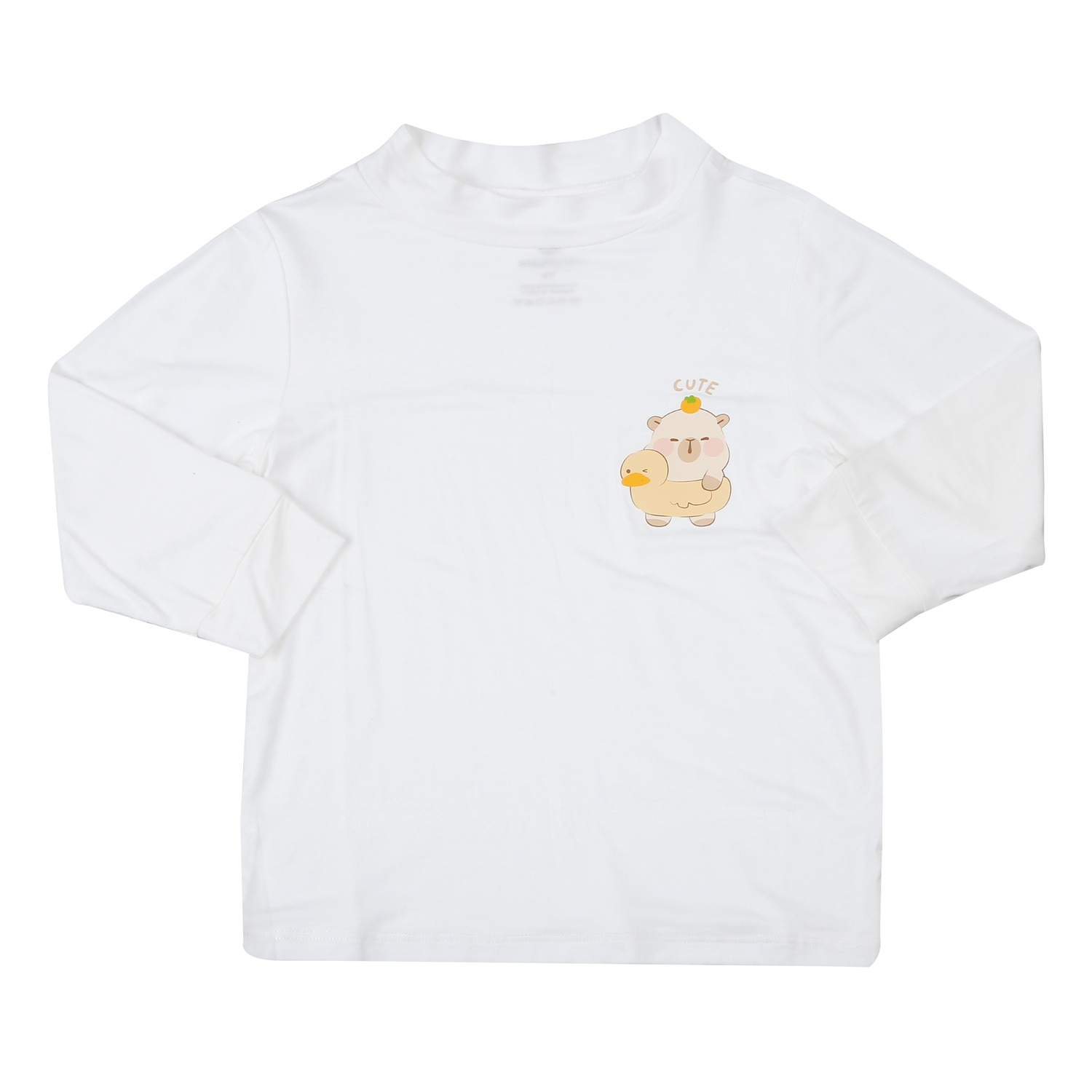 Áo cổ 3 phân KidsPlaza Modal in bara M25T (Trắng) hình 1