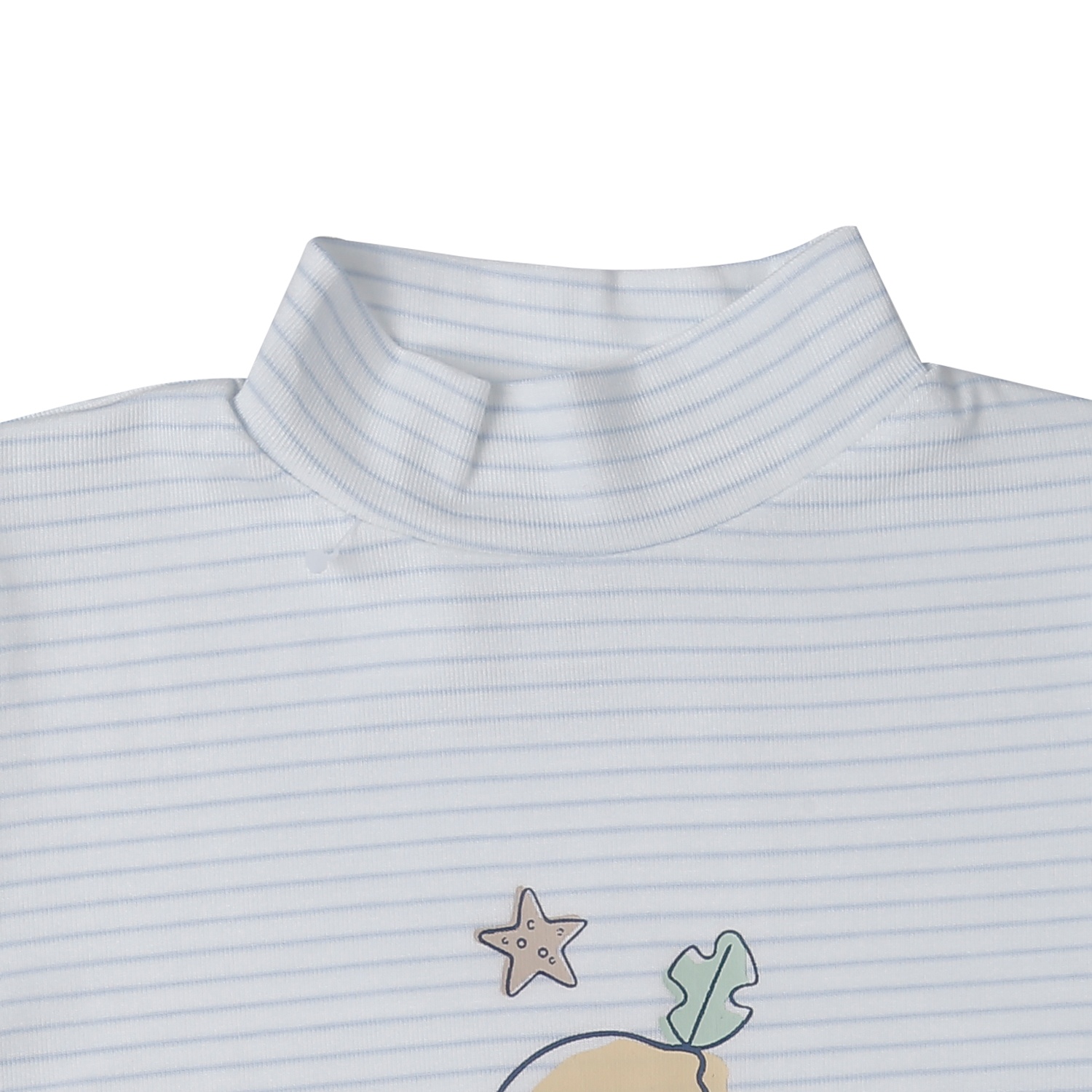 Áo cổ 3 phân KidsPlaza Otis ND25T (Trắng kẻ xanh) hình 2