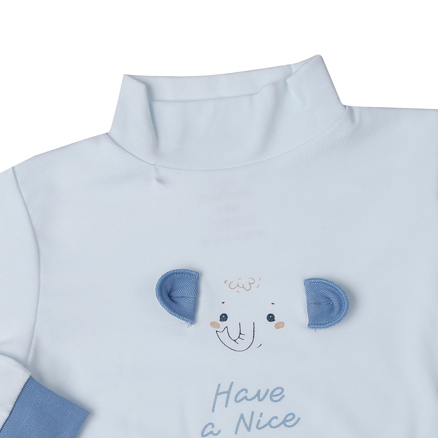 Áo cổ 3 phân KidsPlaza Otis ND25T (Xanh nhạt) hình 2