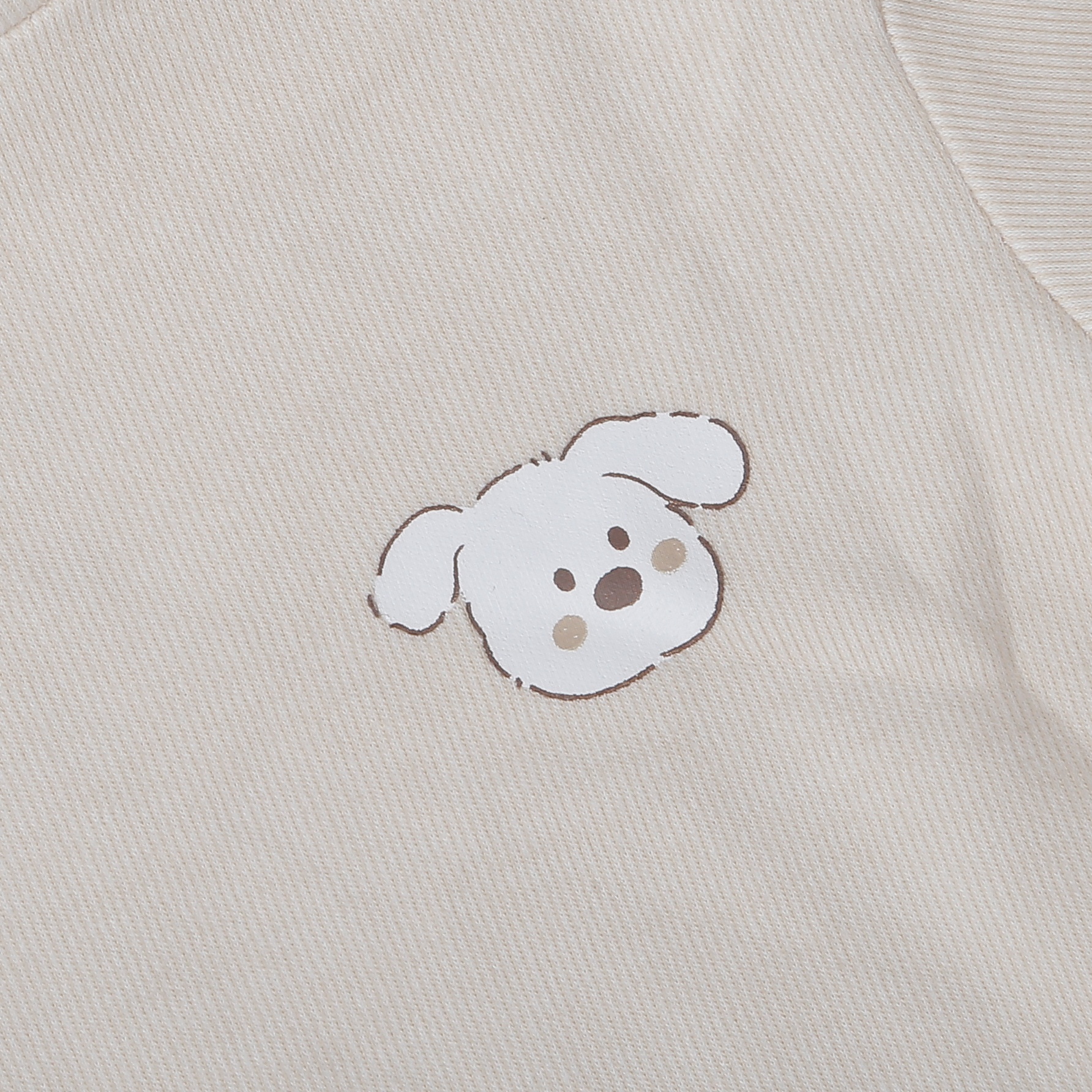 Áo có cổ 3 phân KidsPlaza nhung ND25D (Be)  hình 3