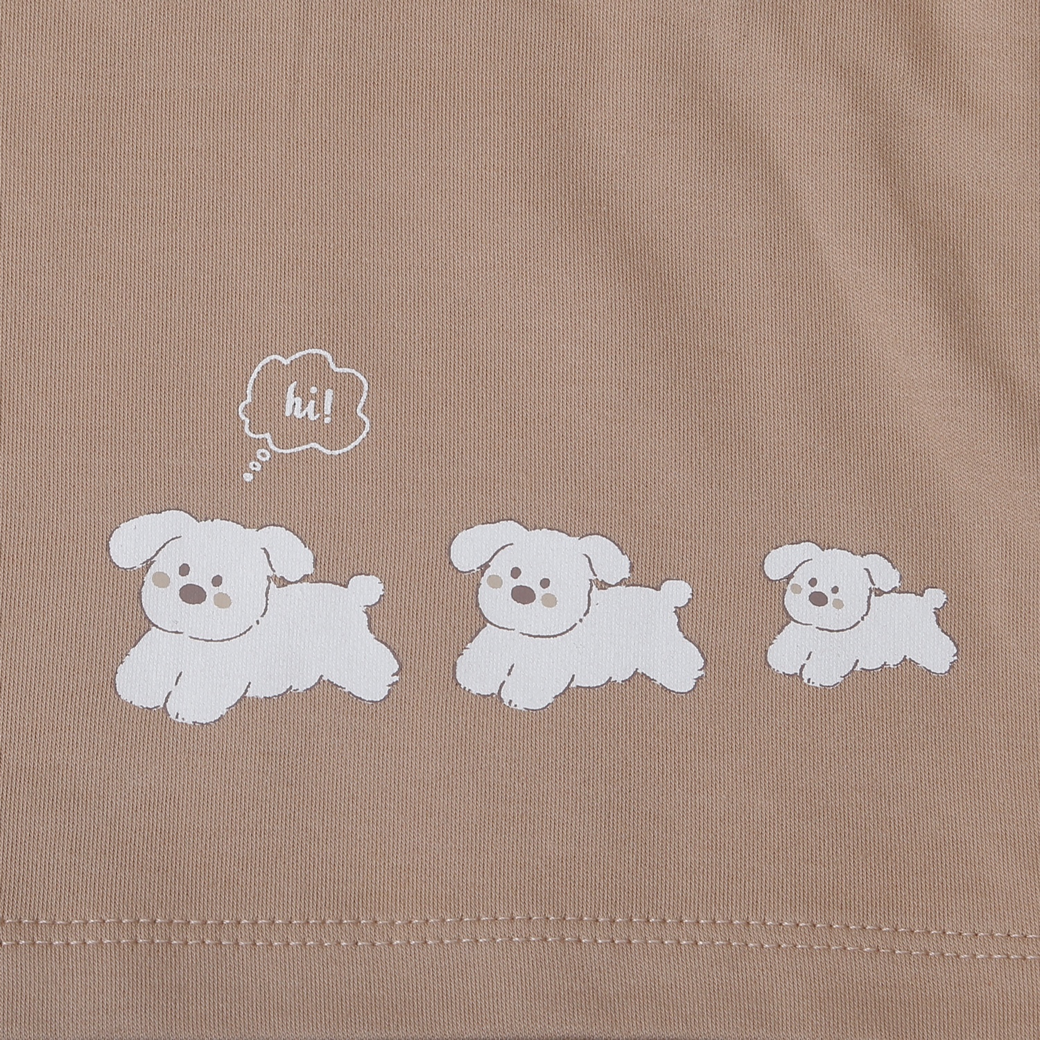 Áo có cổ 3 phân KidsPlaza nhung ND25D (Nâu)