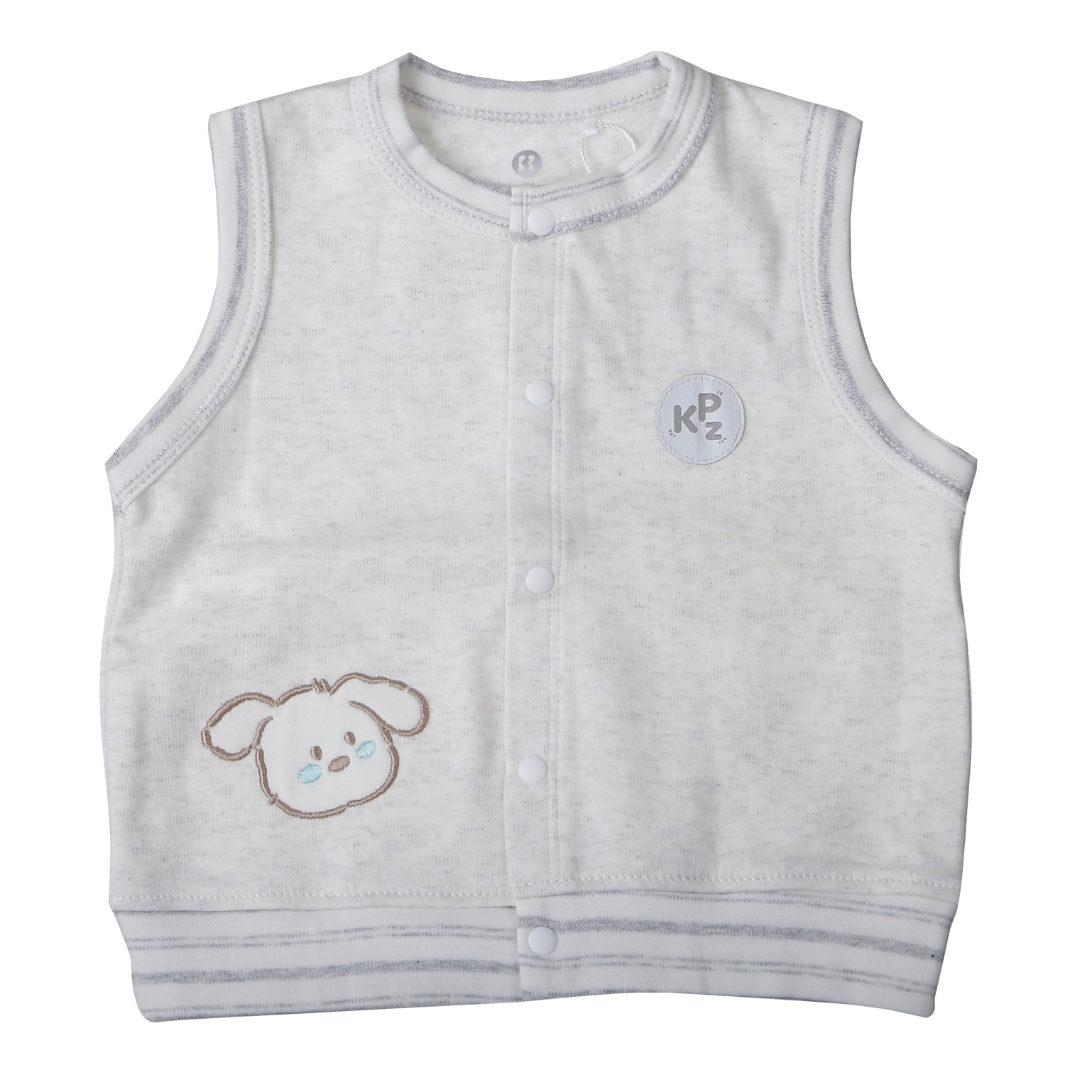 Áo gile cài giữa bé trai KidsPlaza ND25D (Ghi)