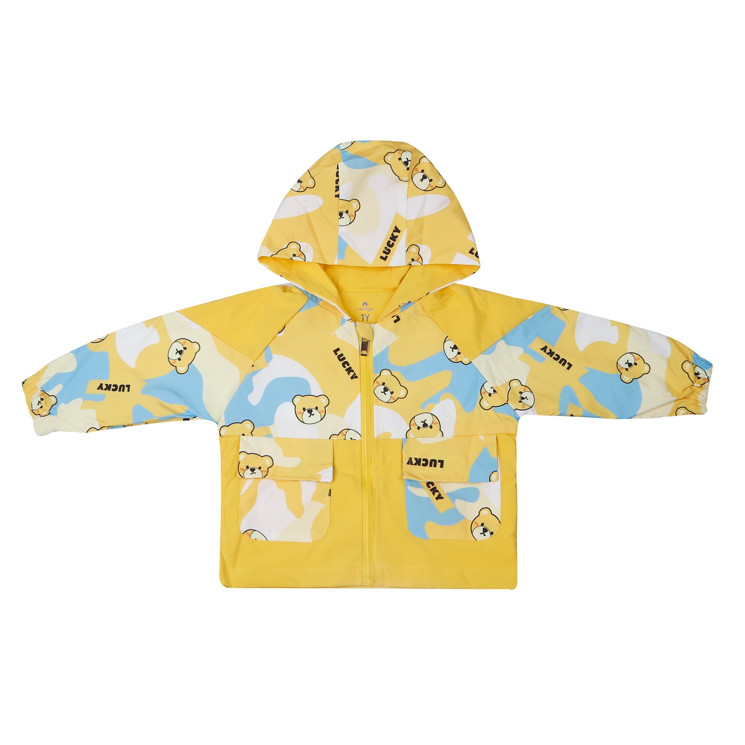 Áo gió bé trai Mamago gấu 25K-WJ01 (Vàng) hình 1