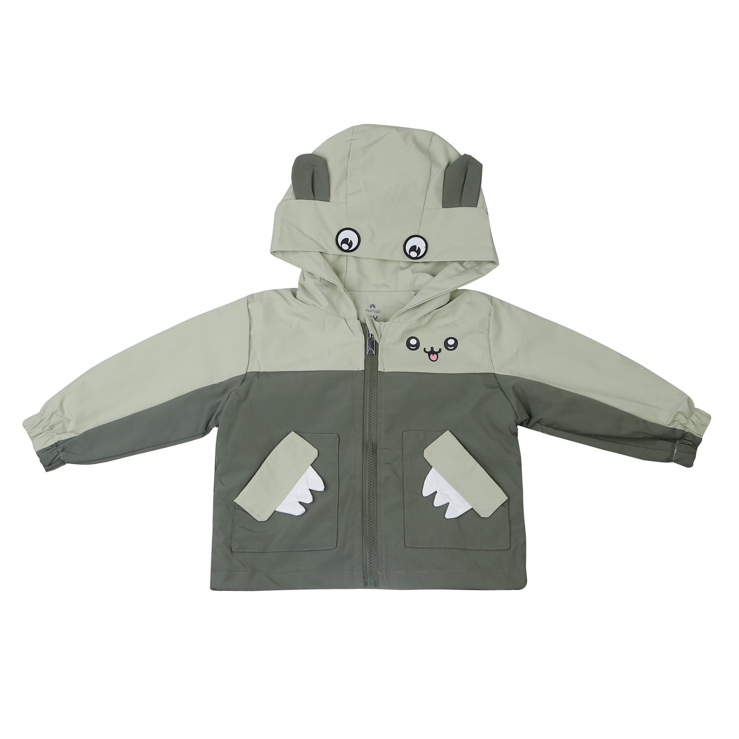 Áo gió bé trai Mamago Puppy 25K-WJ04 (Xanh rêu) hình 1