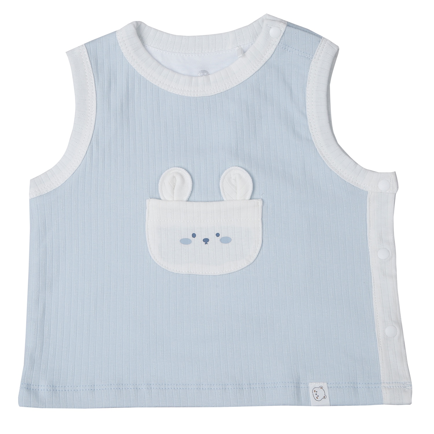 Áo Gile KidsPlaza kẻ tăm ND25D (Xanh)