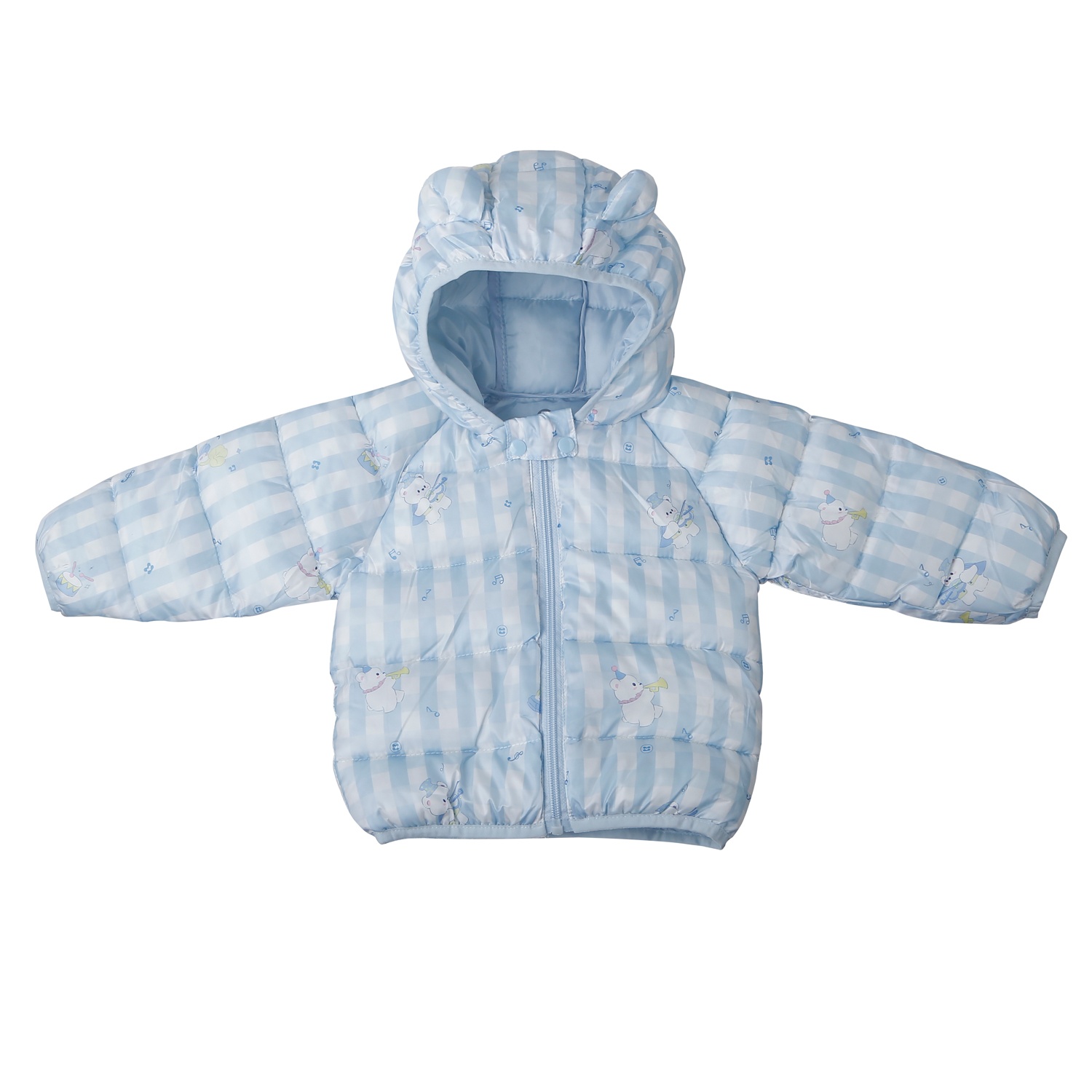 Áo khoác bé trai KidsPlaza in gấu 25K (Xanh dương) 