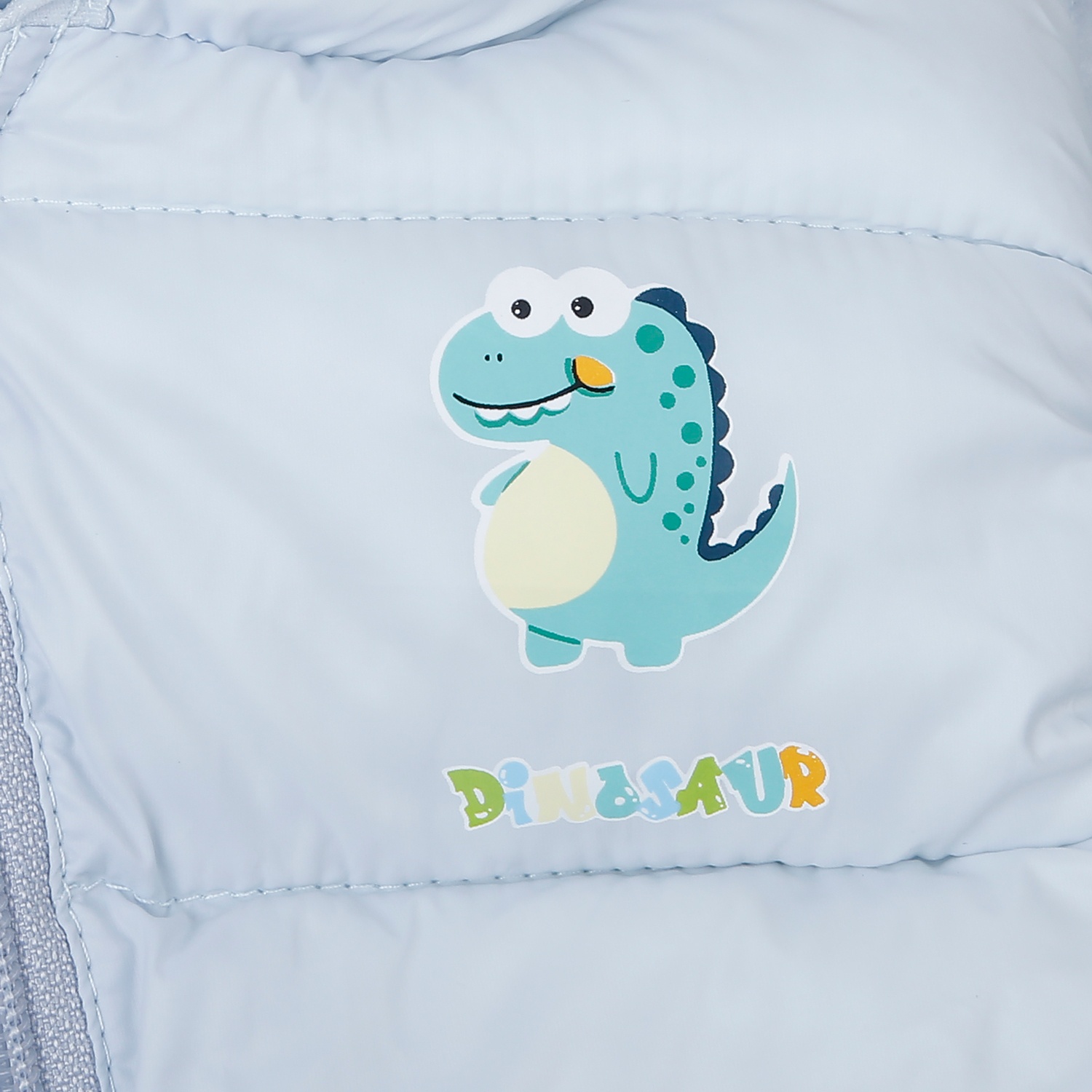 Áo khoác bé trai sát nách KidsPlaza in khủng long 25K (Xanh)