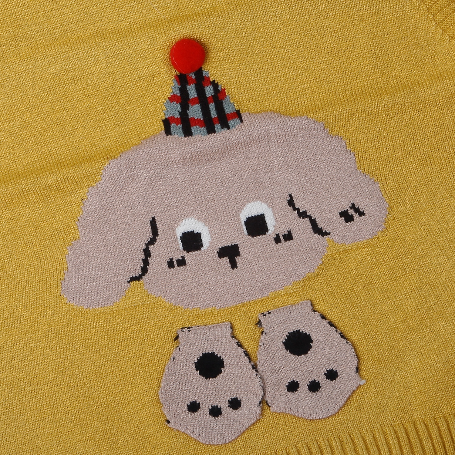 Áo len gile sơ sinh Mamago ND19 (Hồng đậm) Áo len gile bé trai Mamago mặt cún 25M-G05 (Vàng)