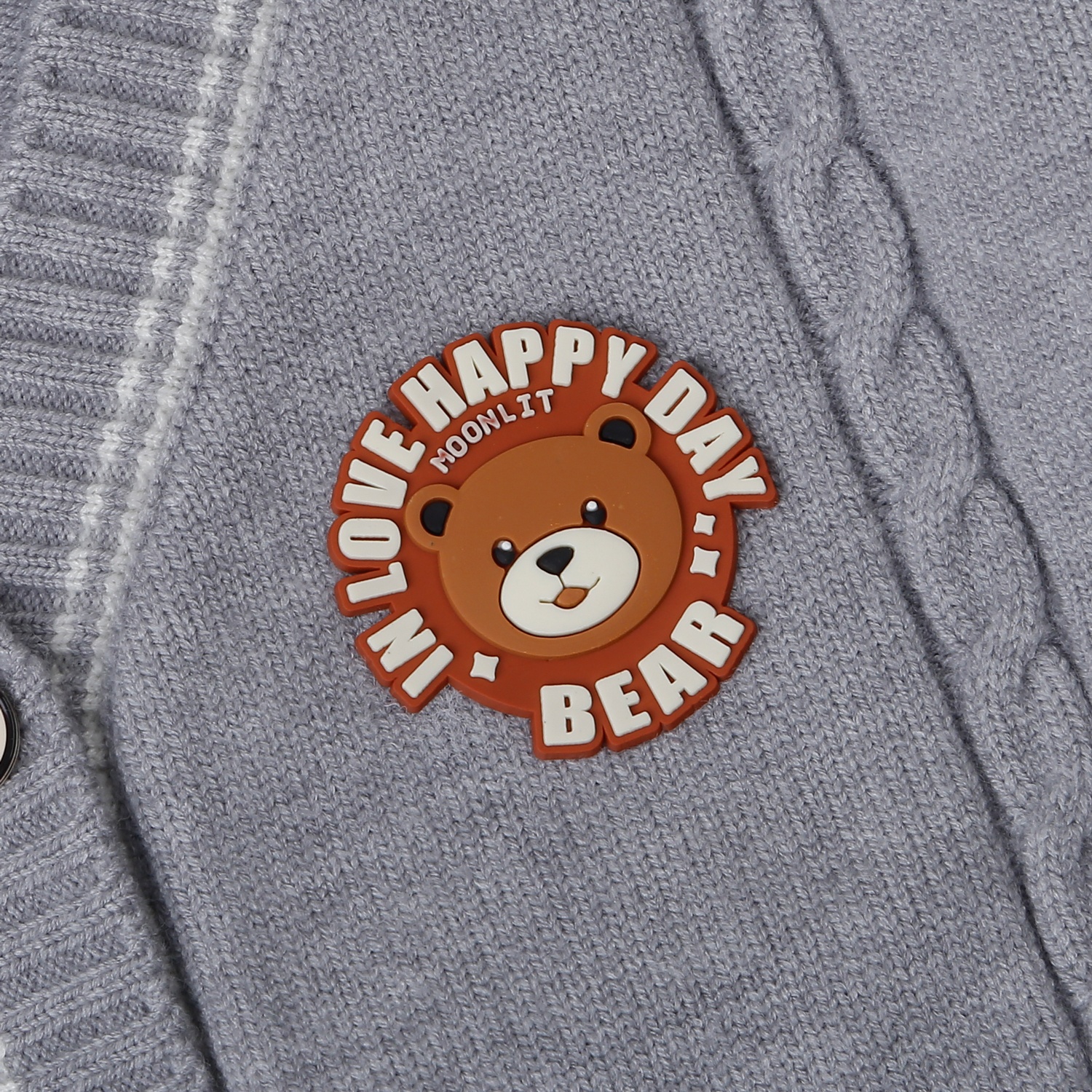 Áo len Mamago basic 4 cúc viền 25M-A03 (Ghi)