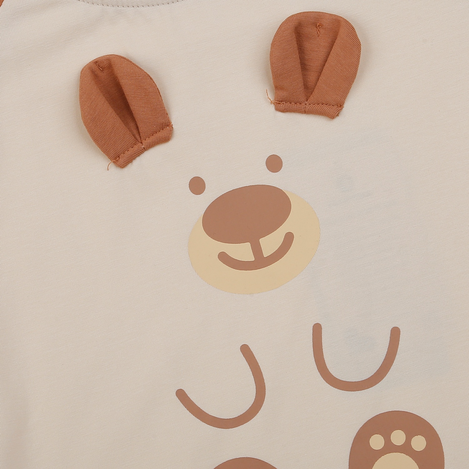 Bộ cộc bé trai KidsPlaza in gấu TT25H (Nâu) hình 3