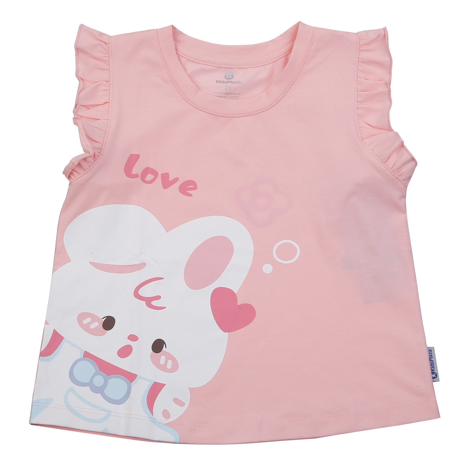 Bộ ba lỗ bé gái KidsPlaza in thỏ TT25H (Hồng) hình 2