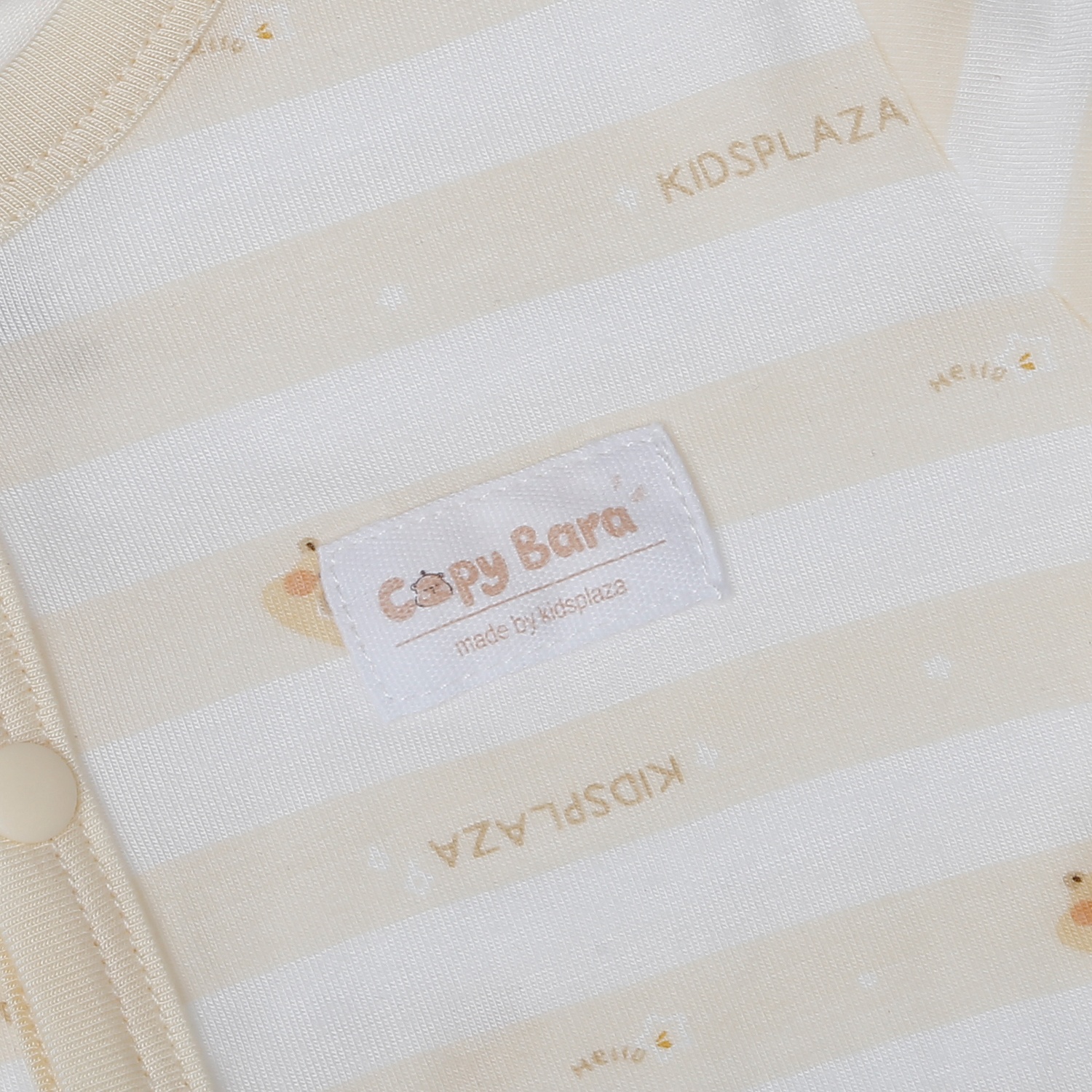 Bộ body dài cài giữa Modal kẻ ngang KidsPlaza M25T (Be)