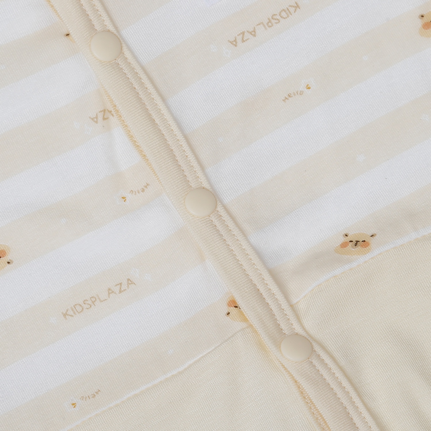 Bộ body dài cài giữa Modal kẻ ngang KidsPlaza M25T (Be)