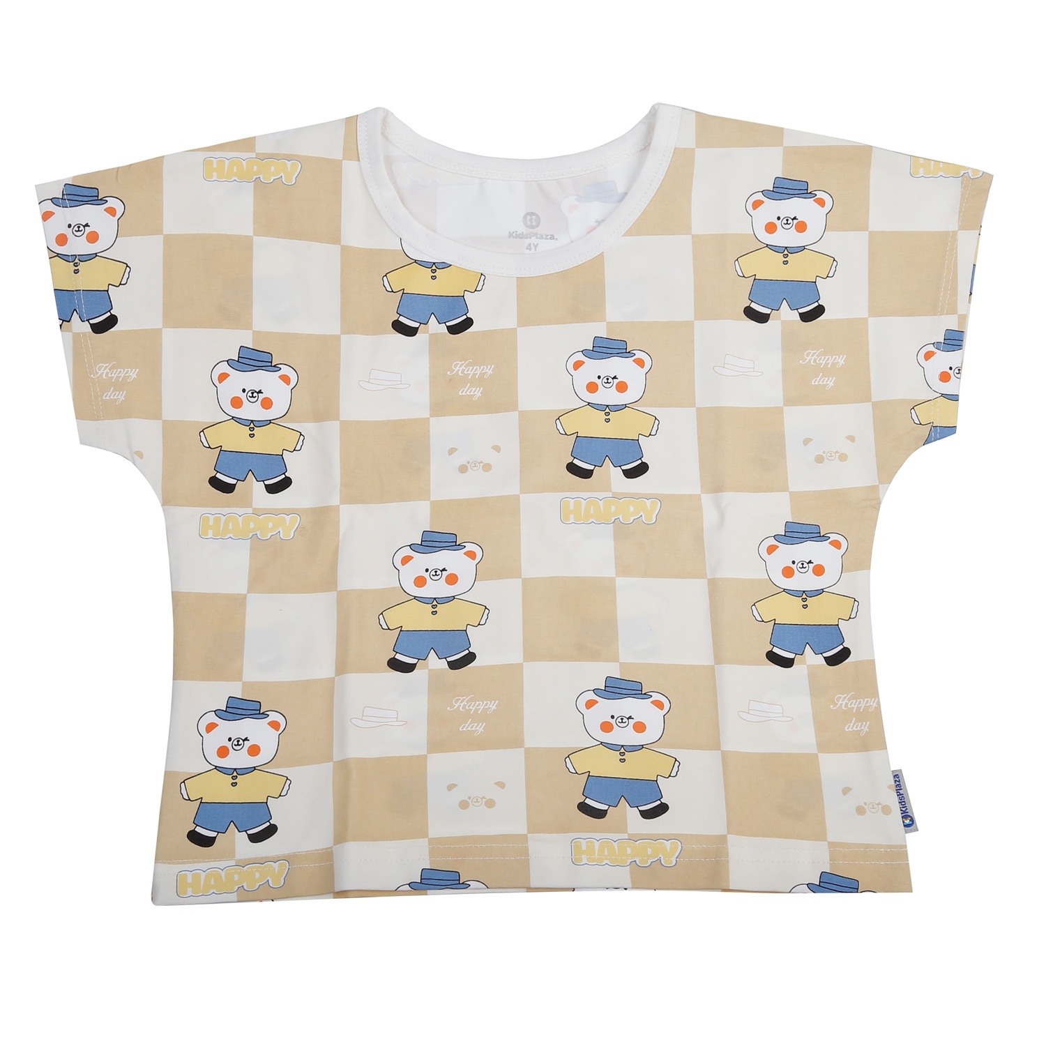 Bộ cộc bé trai KidsPlaza in hình gentle TT25H (Nâu)